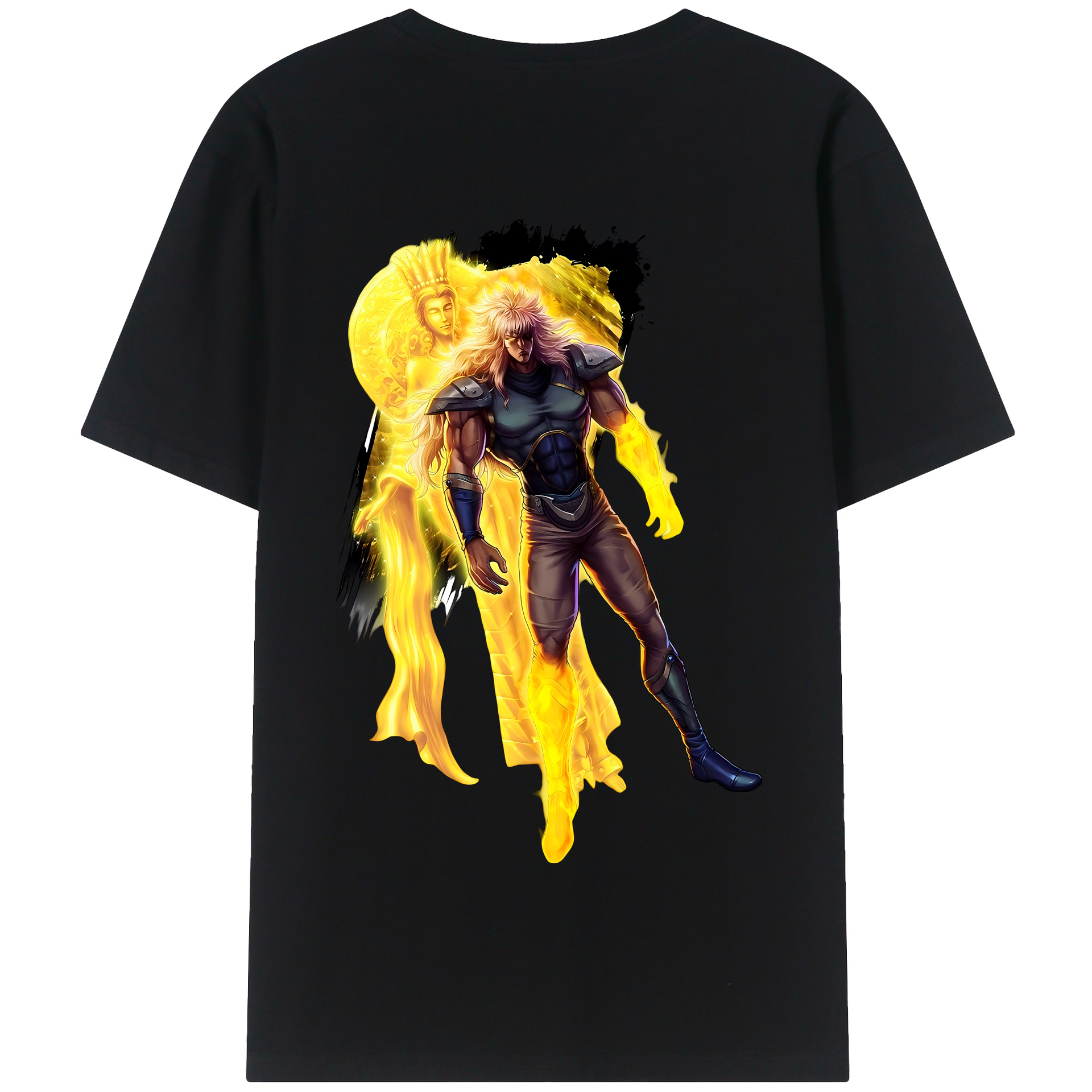 （画像用） 北斗の拳 Fist of the North Star 綿100％半袖Tシャツ（背面プリント）