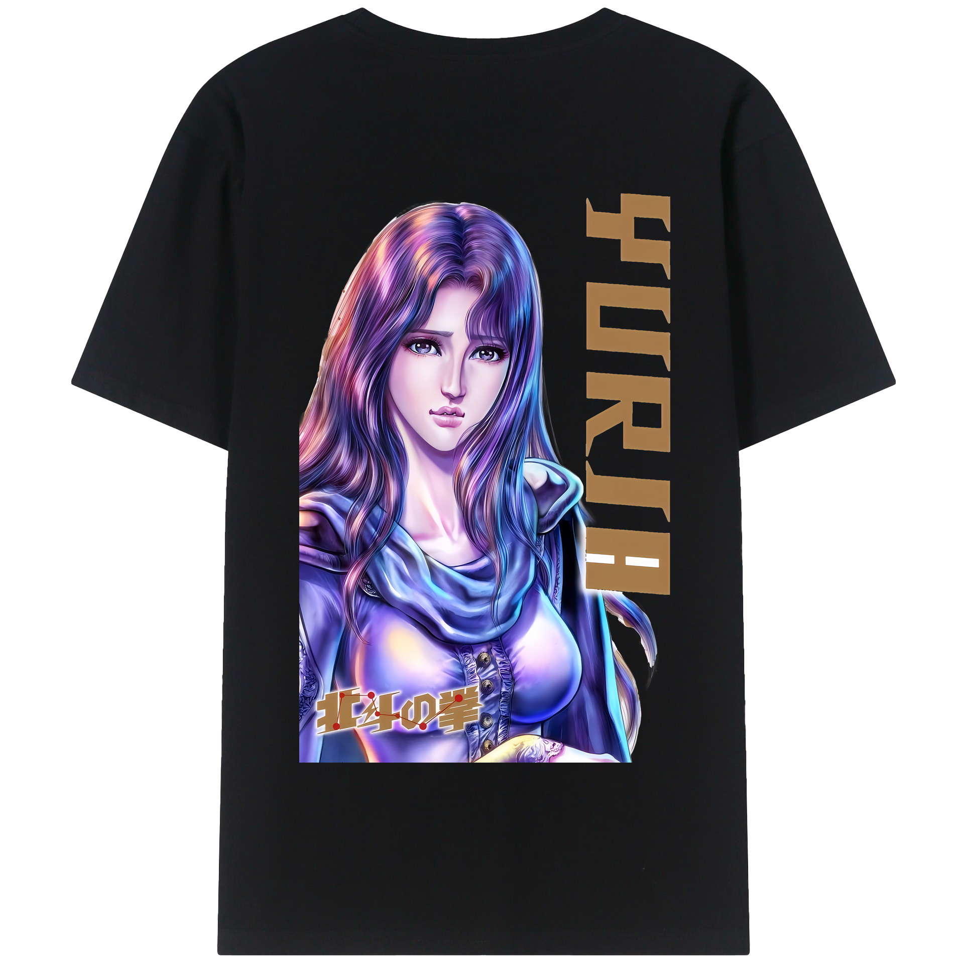 （画像用） 北斗の拳 Fist of the North Star 綿100％半袖Tシャツ（背面プリント）