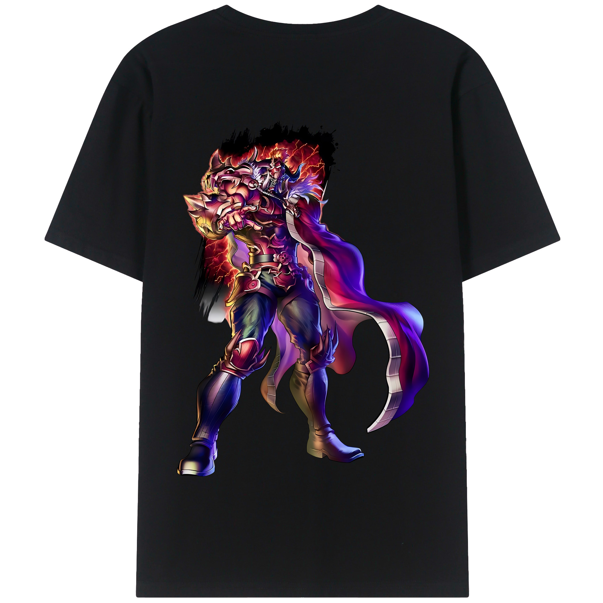 （画像用） 北斗の拳 Fist of the North Star 綿100％半袖Tシャツ（背面プリント）