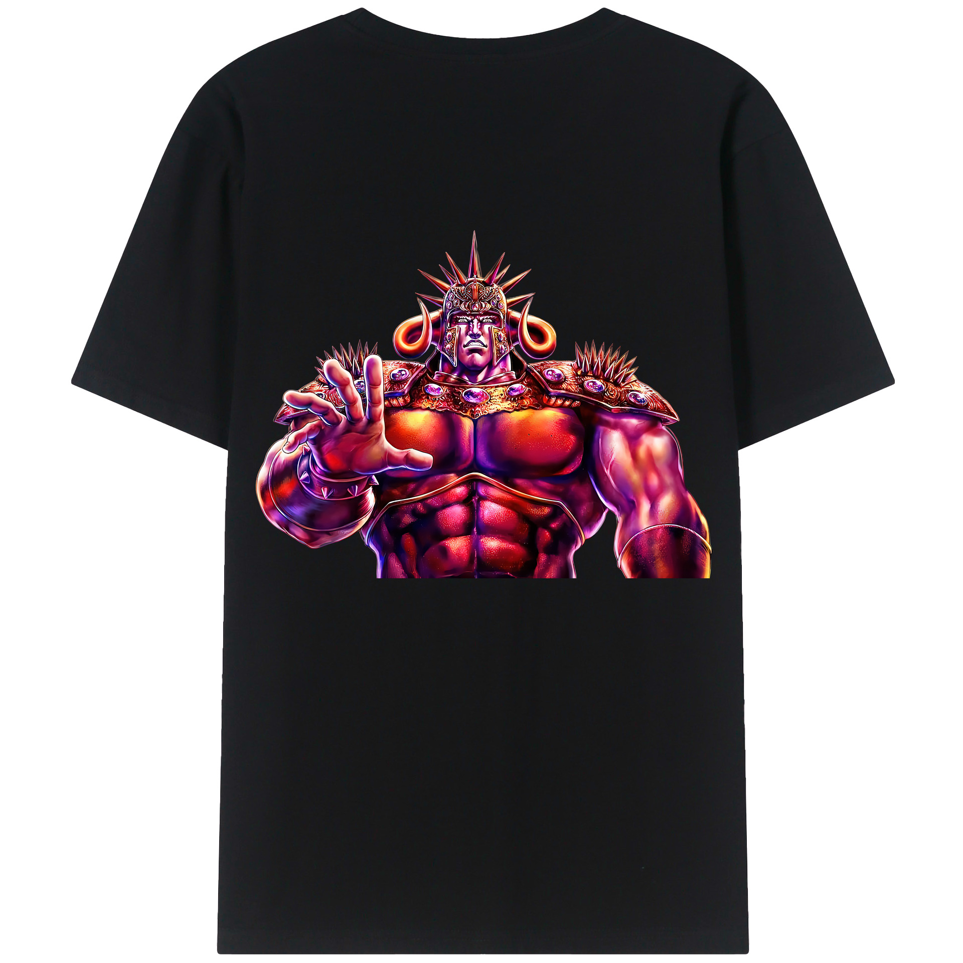 （画像用） 北斗の拳 Fist of the North Star 綿100％半袖Tシャツ（背面プリント）