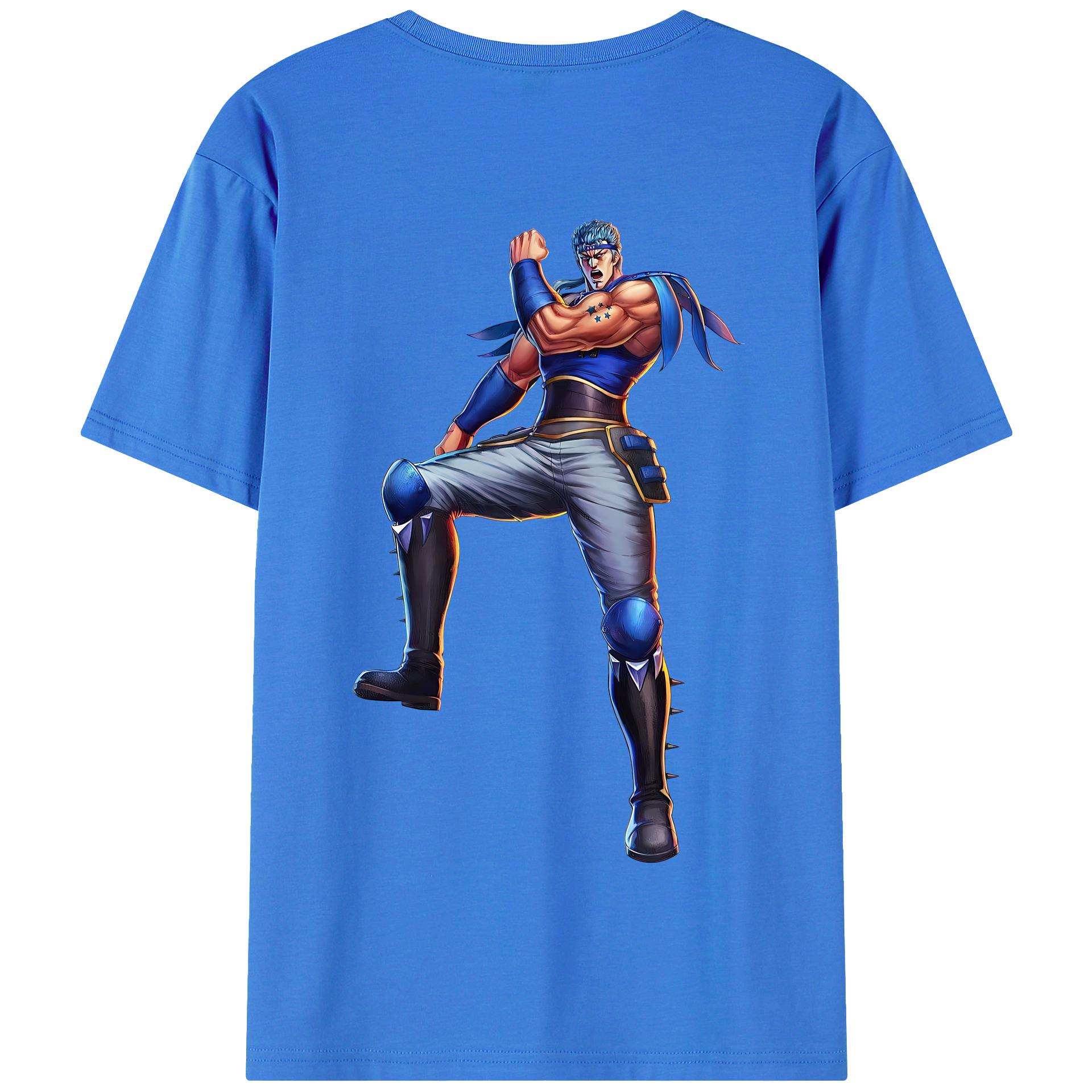（画像用） 北斗の拳 Fist of the North Star 綿100％半袖Tシャツ（背面プリント）