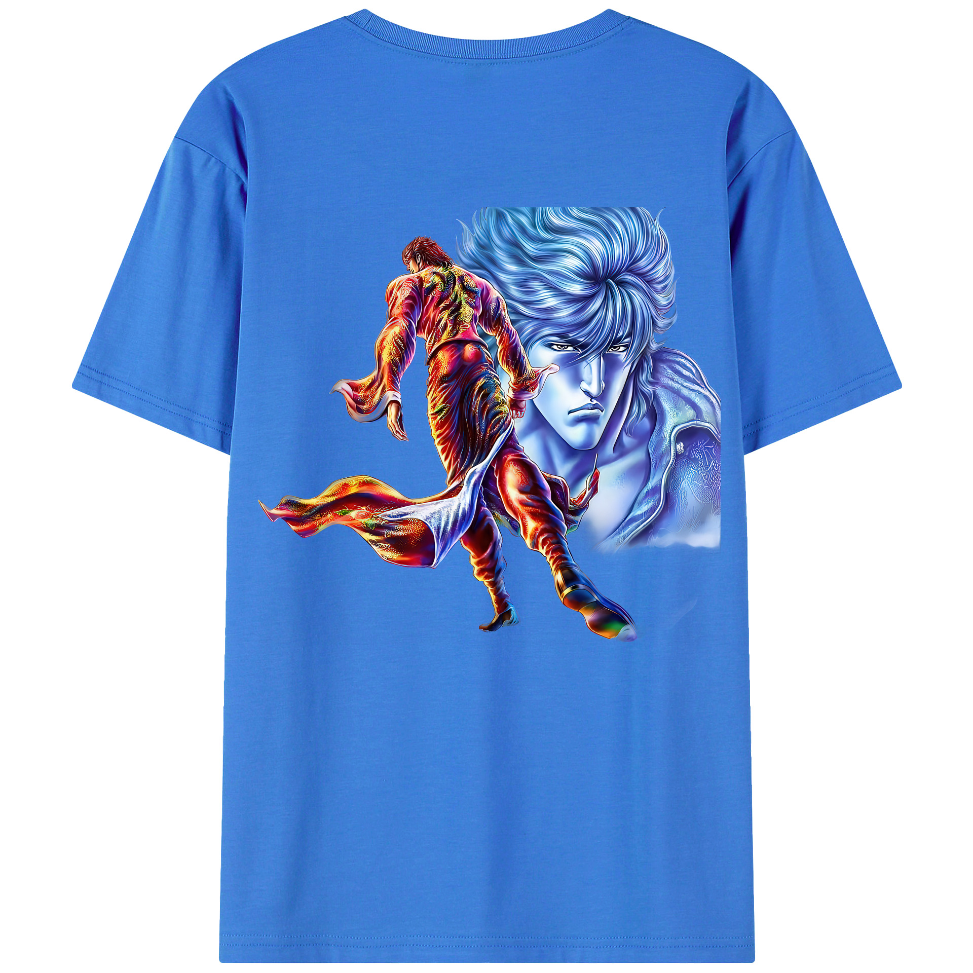 （画像用） 北斗の拳 Fist of the North Star 綿100％半袖Tシャツ（背面プリント）