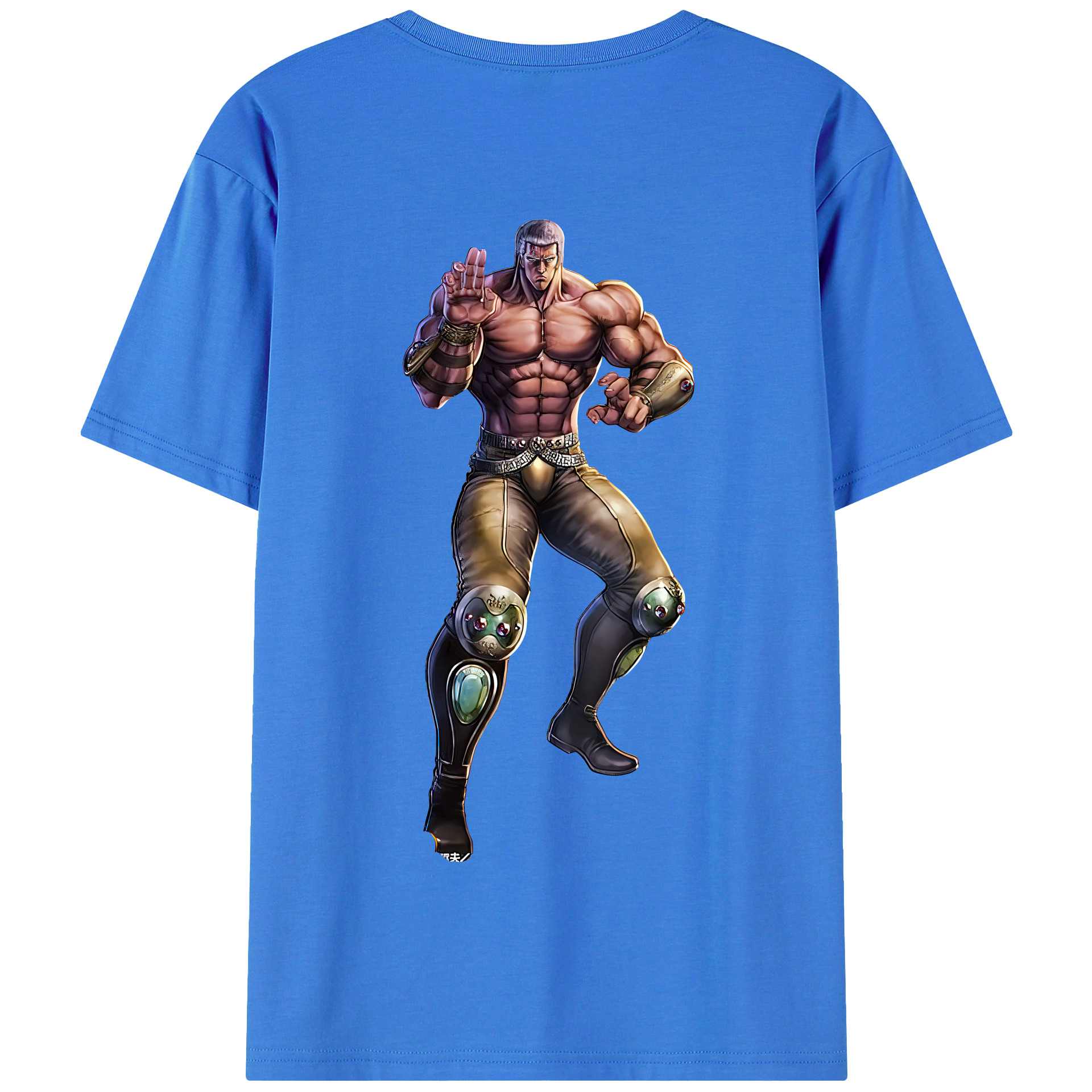 （画像用） 北斗の拳 Fist of the North Star 綿100％半袖Tシャツ（背面プリント）