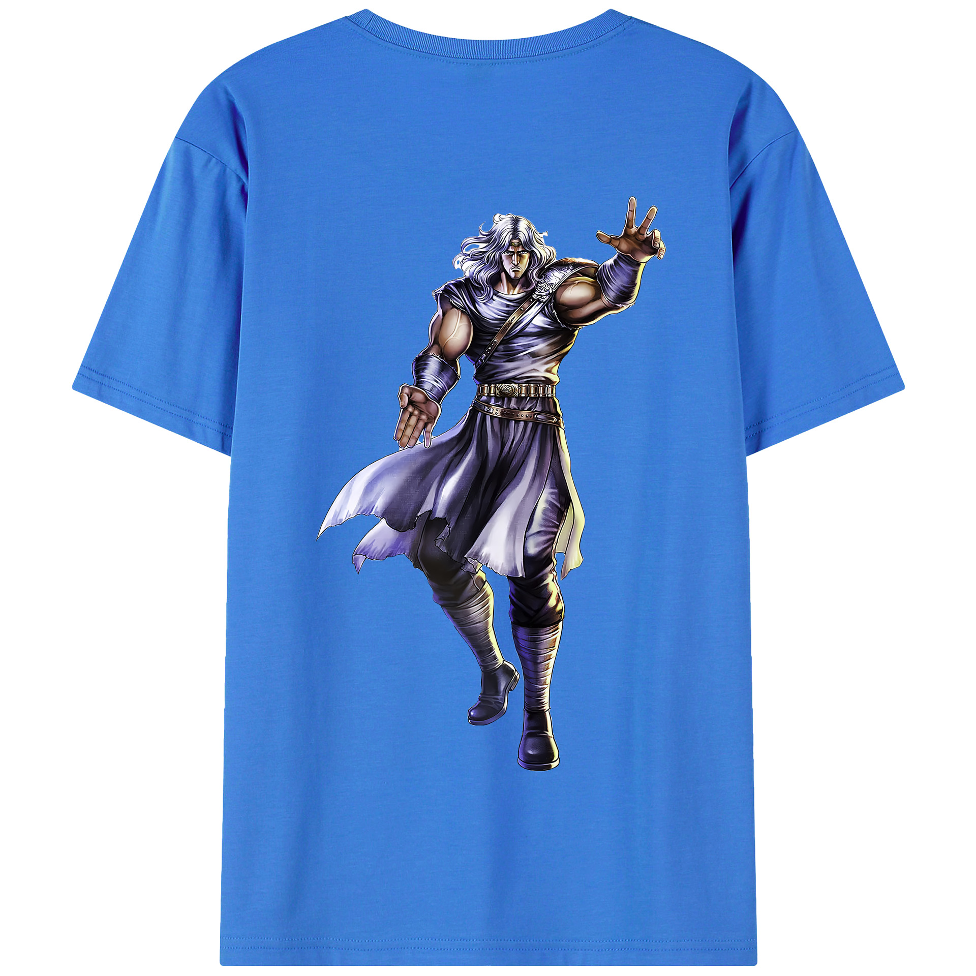（画像用） 北斗の拳 Fist of the North Star 綿100％半袖Tシャツ（背面プリント）