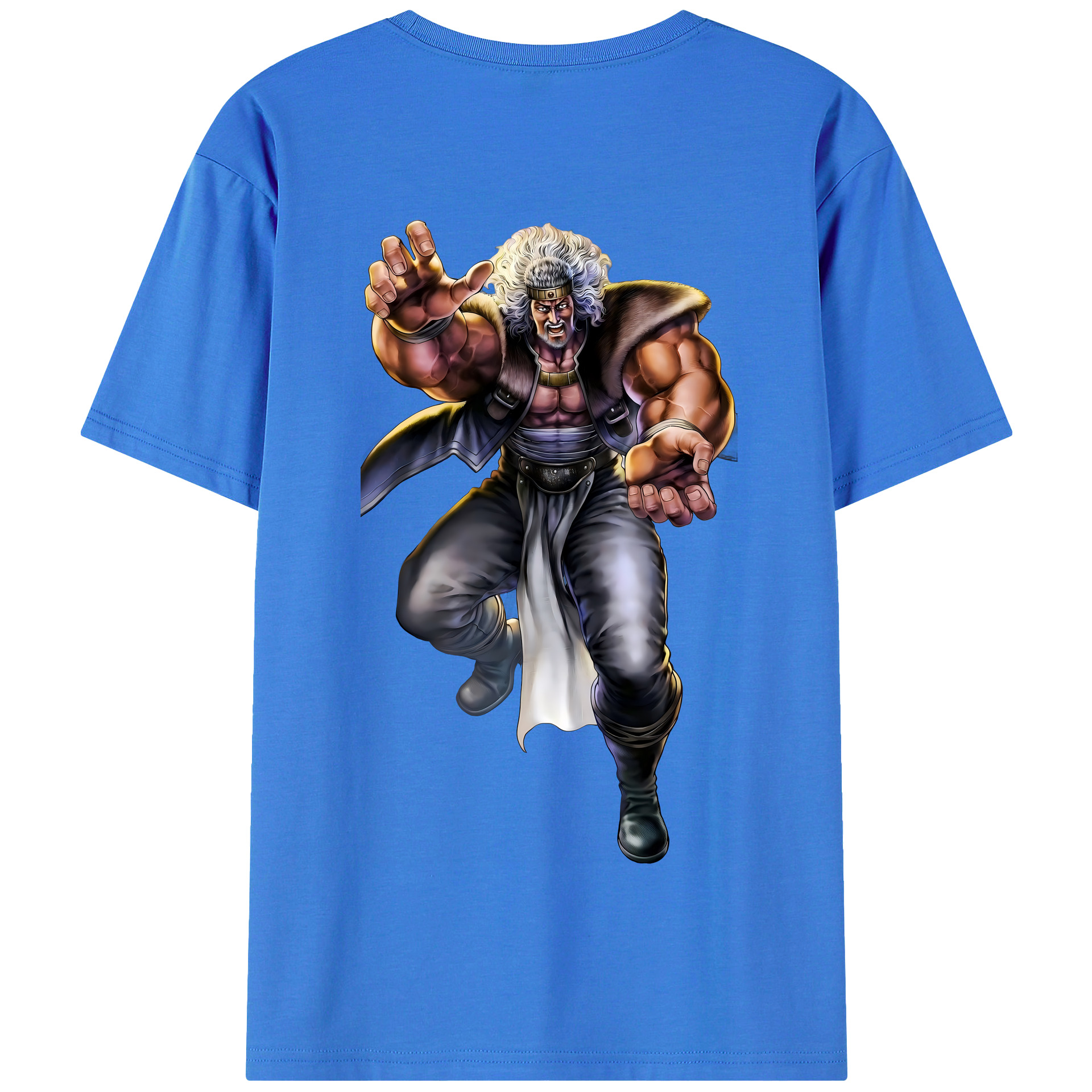 （画像用） 北斗の拳 Fist of the North Star 綿100％半袖Tシャツ（背面プリント）