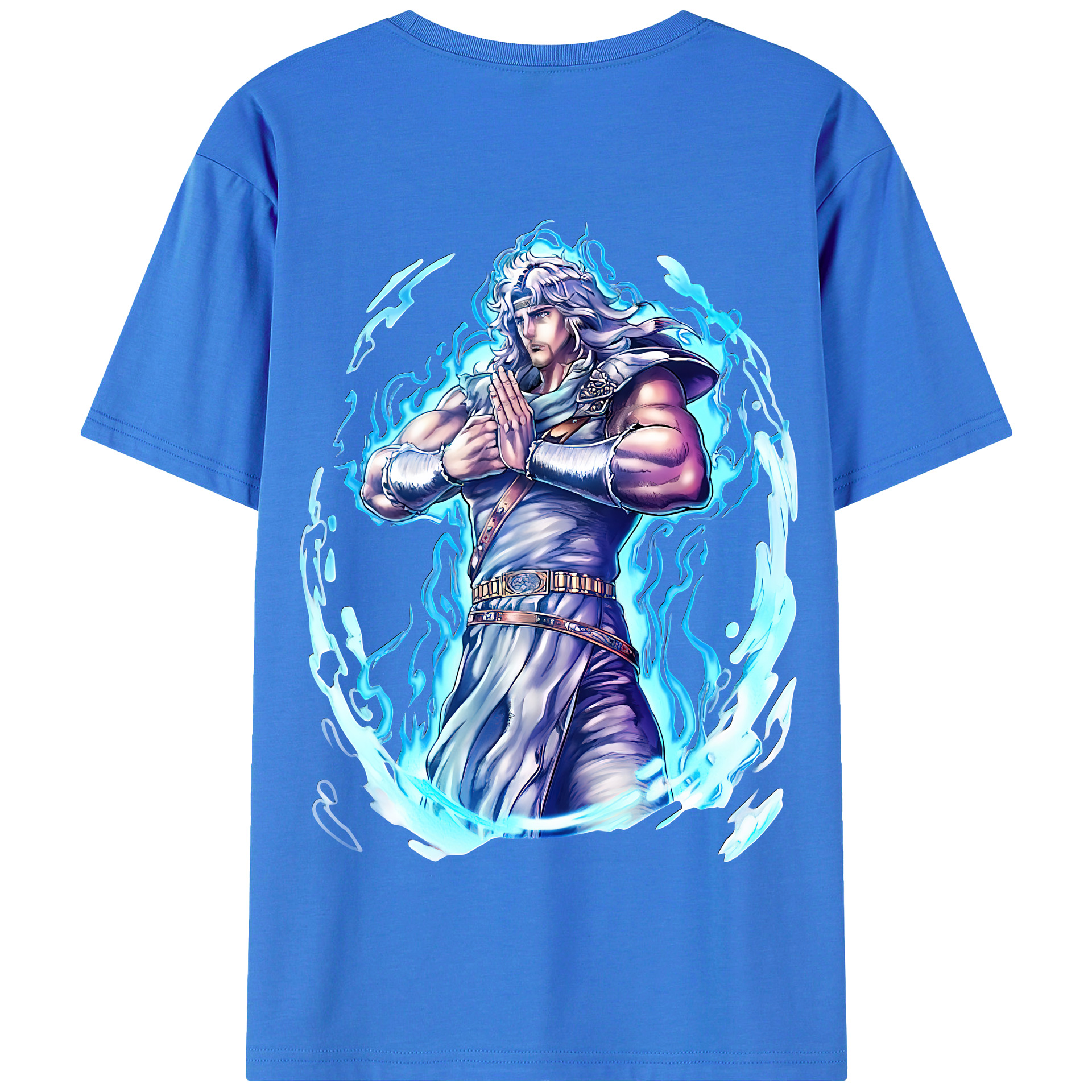 （画像用） 北斗の拳 Fist of the North Star 綿100％半袖Tシャツ（背面プリント）