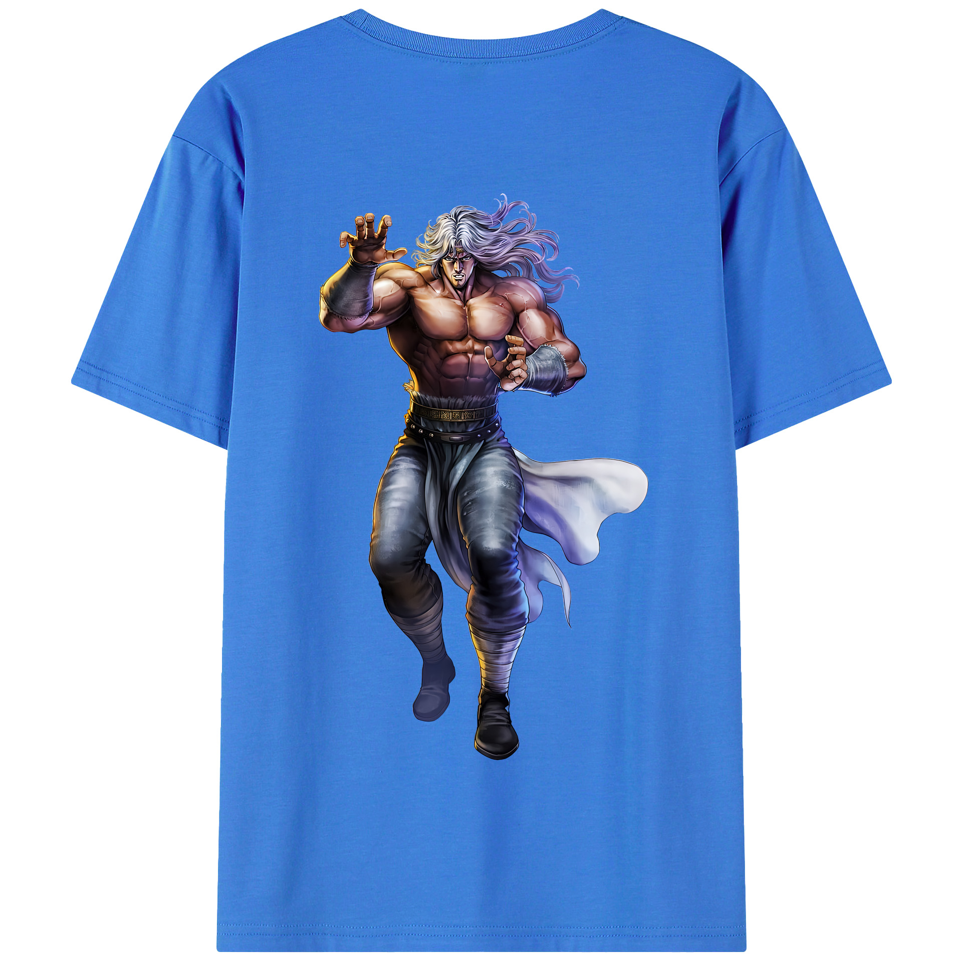 （画像用） 北斗の拳 Fist of the North Star 綿100％半袖Tシャツ（背面プリント）