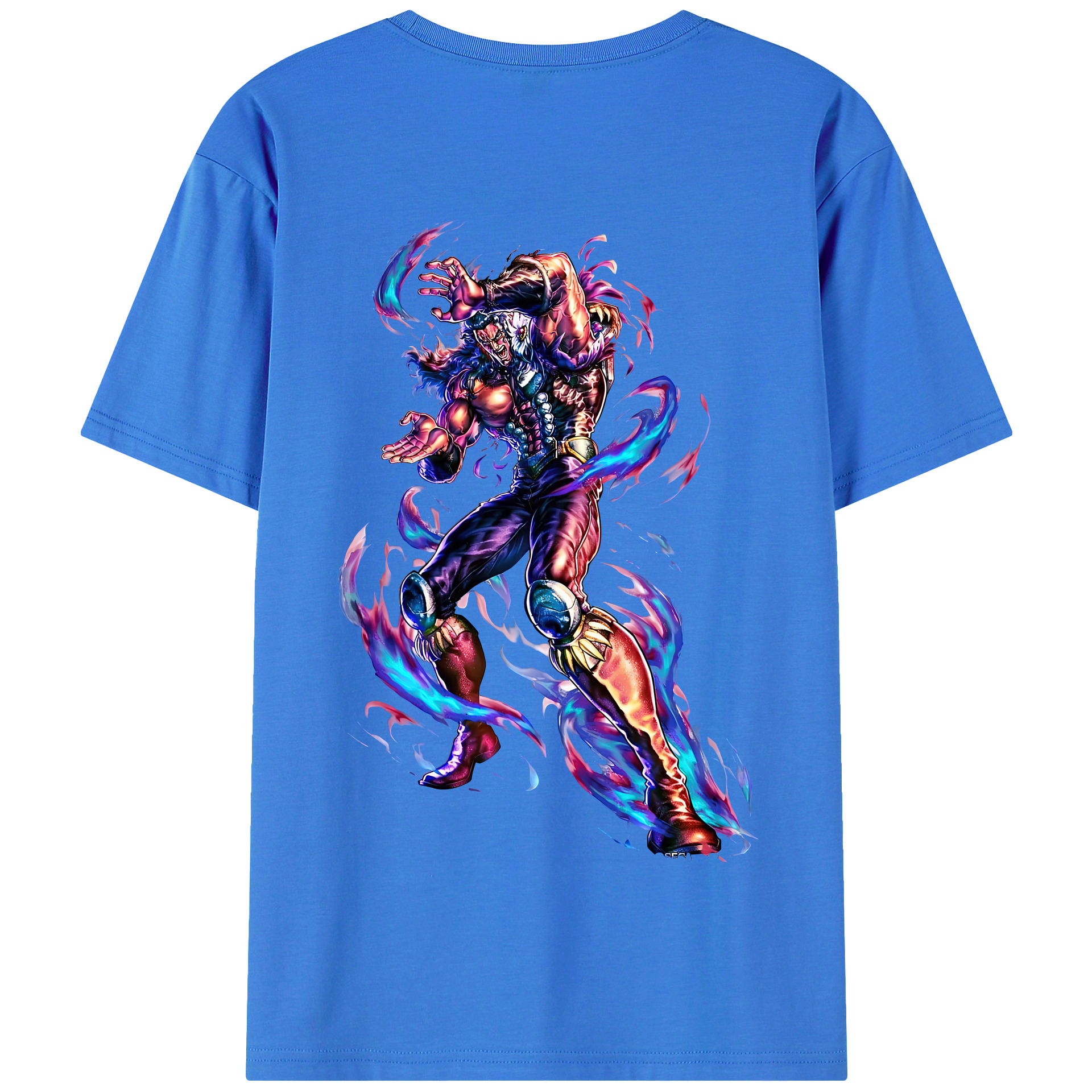 （画像用） 北斗の拳 Fist of the North Star 綿100％半袖Tシャツ（背面プリント）
