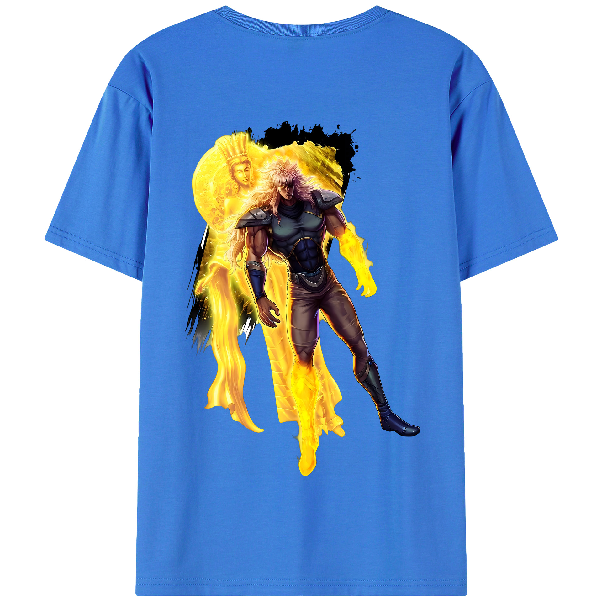 （画像用） 北斗の拳 Fist of the North Star 綿100％半袖Tシャツ（背面プリント）