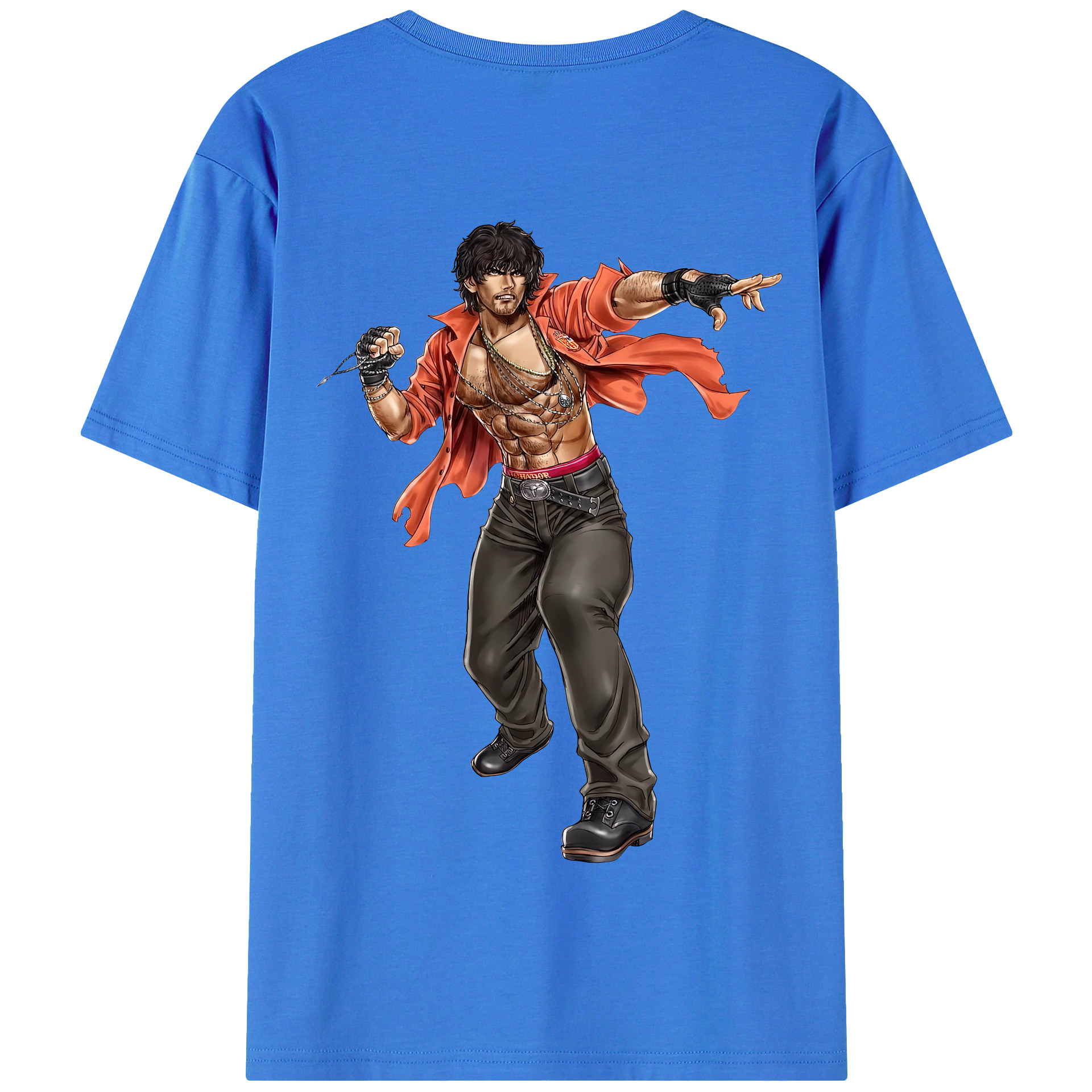 （画像用） 北斗の拳 Fist of the North Star 綿100％半袖Tシャツ（背面プリント）