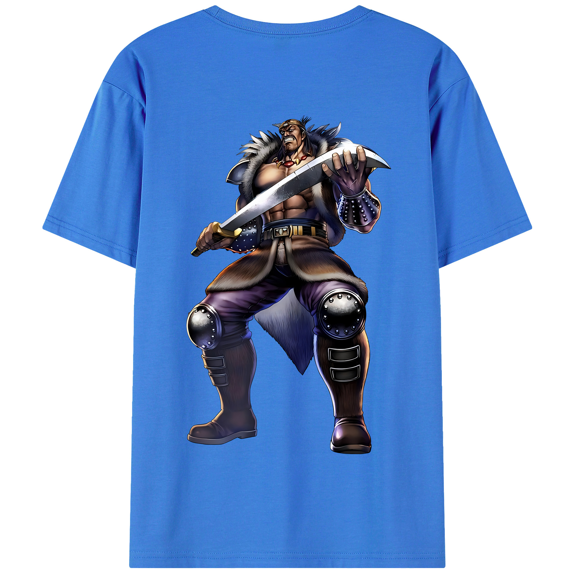 （画像用） 北斗の拳 Fist of the North Star 綿100％半袖Tシャツ（背面プリント）