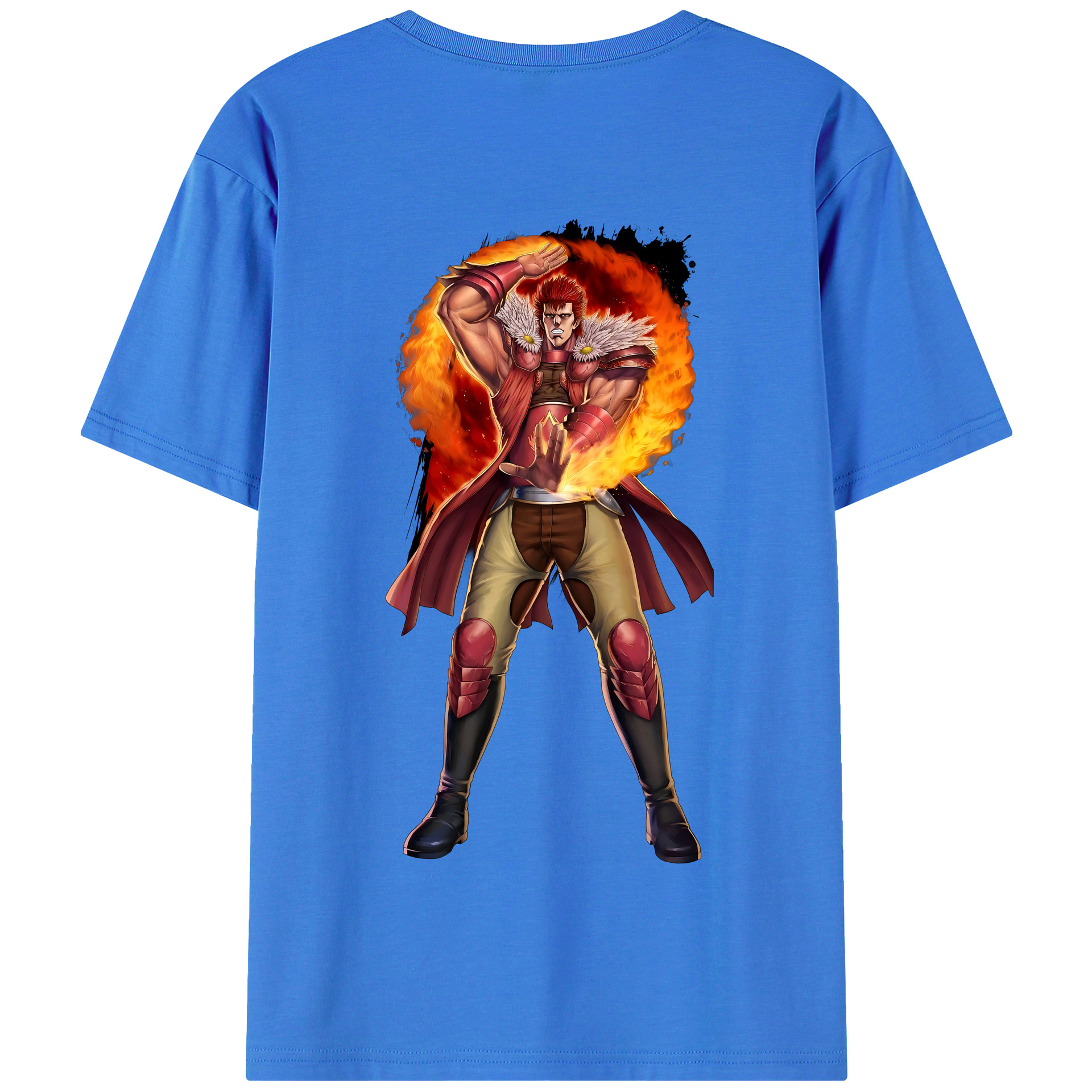 （画像用） 北斗の拳 Fist of the North Star 綿100％半袖Tシャツ（背面プリント）