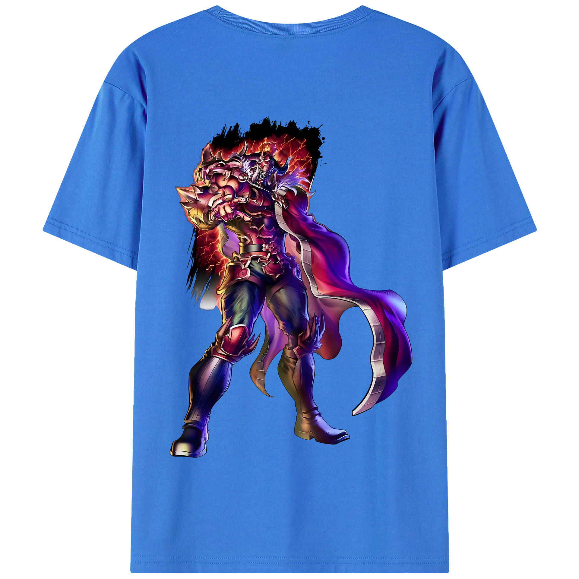 （画像用） 北斗の拳 Fist of the North Star 綿100％半袖Tシャツ（背面プリント）