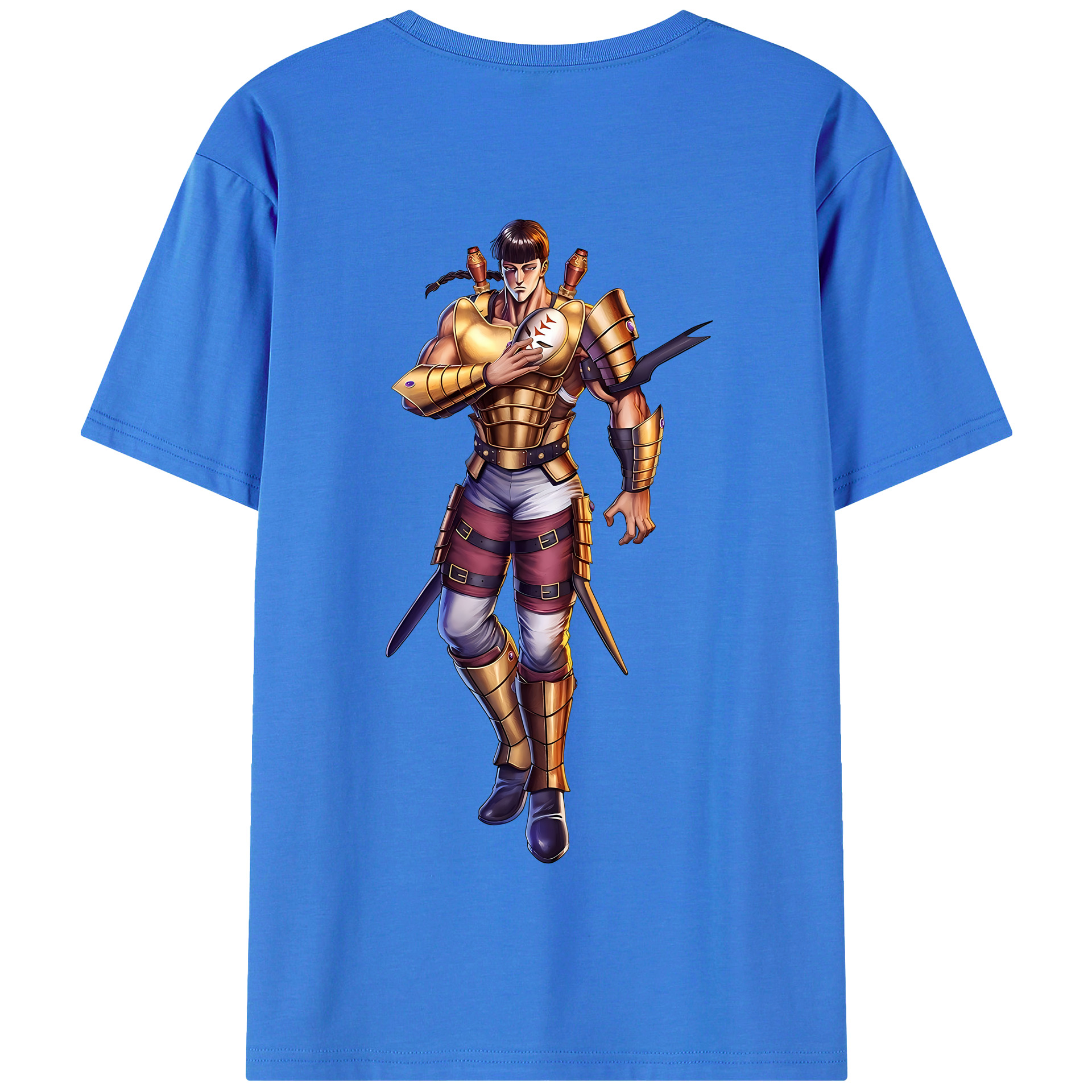 （画像用） 北斗の拳 Fist of the North Star 綿100％半袖Tシャツ（背面プリント）