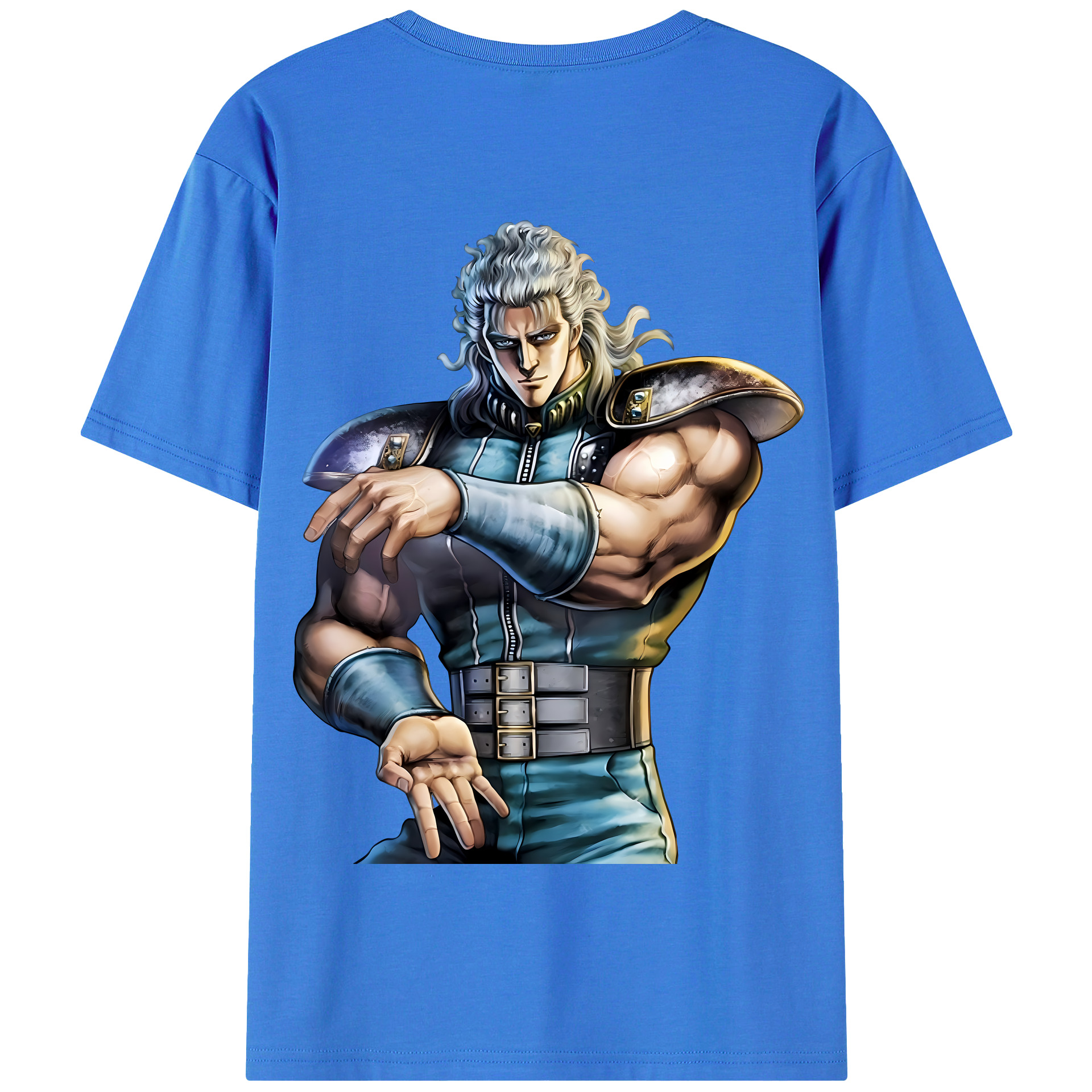 （画像用） 北斗の拳 Fist of the North Star 綿100％半袖Tシャツ（背面プリント）