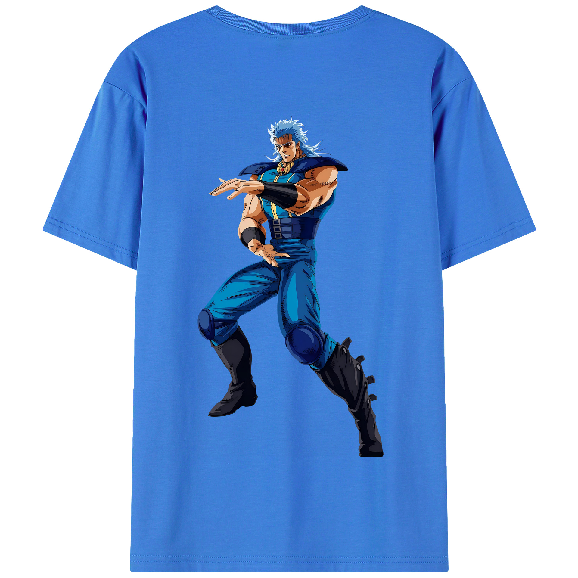 （画像用） 北斗の拳 Fist of the North Star 綿100％半袖Tシャツ（背面プリント）