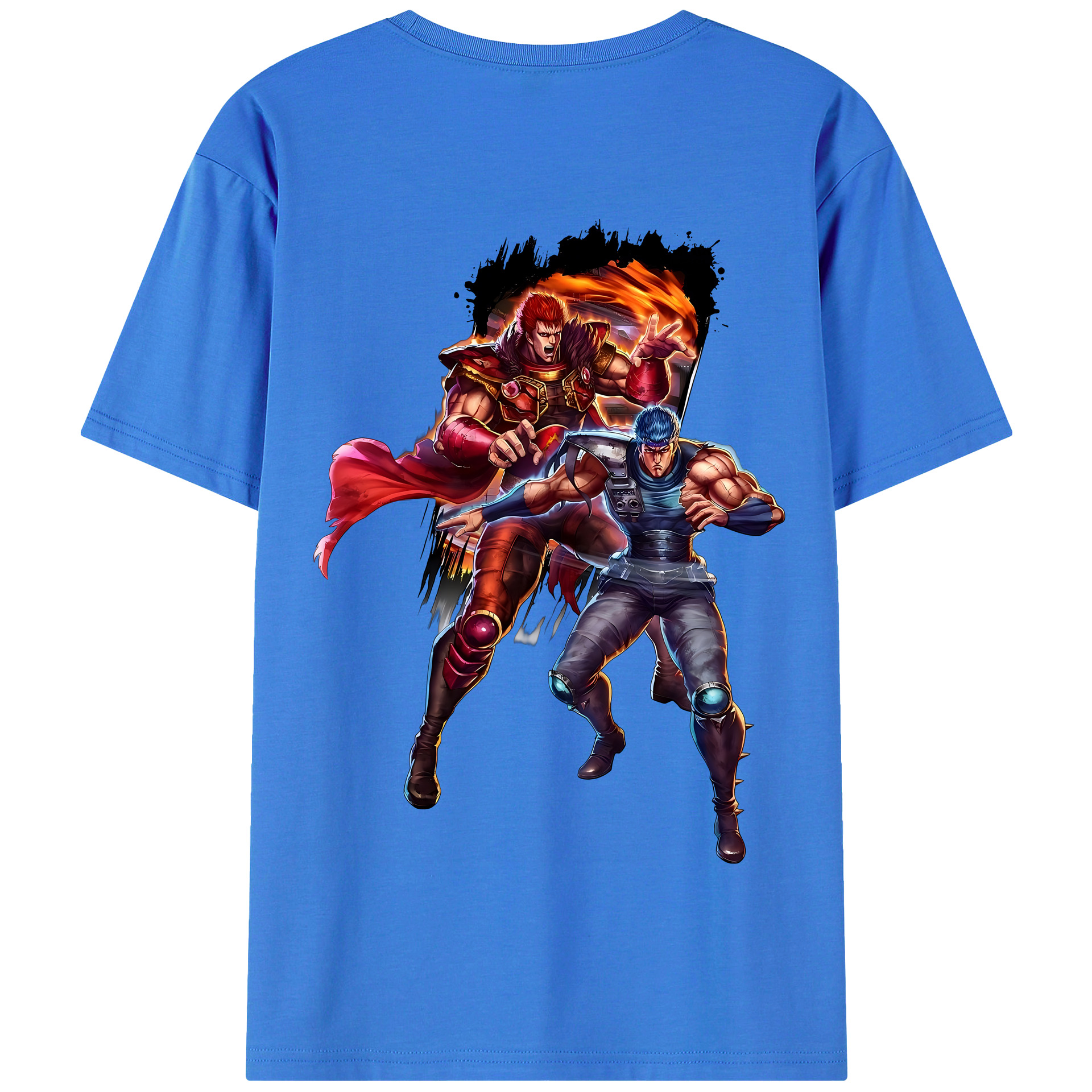 （画像用） 北斗の拳 Fist of the North Star 綿100％半袖Tシャツ（背面プリント）