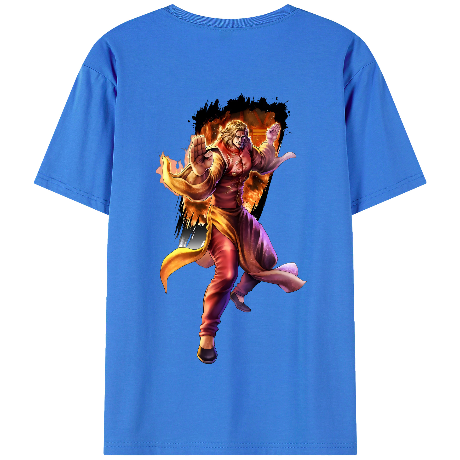 （画像用） 北斗の拳 Fist of the North Star 綿100％半袖Tシャツ（背面プリント）