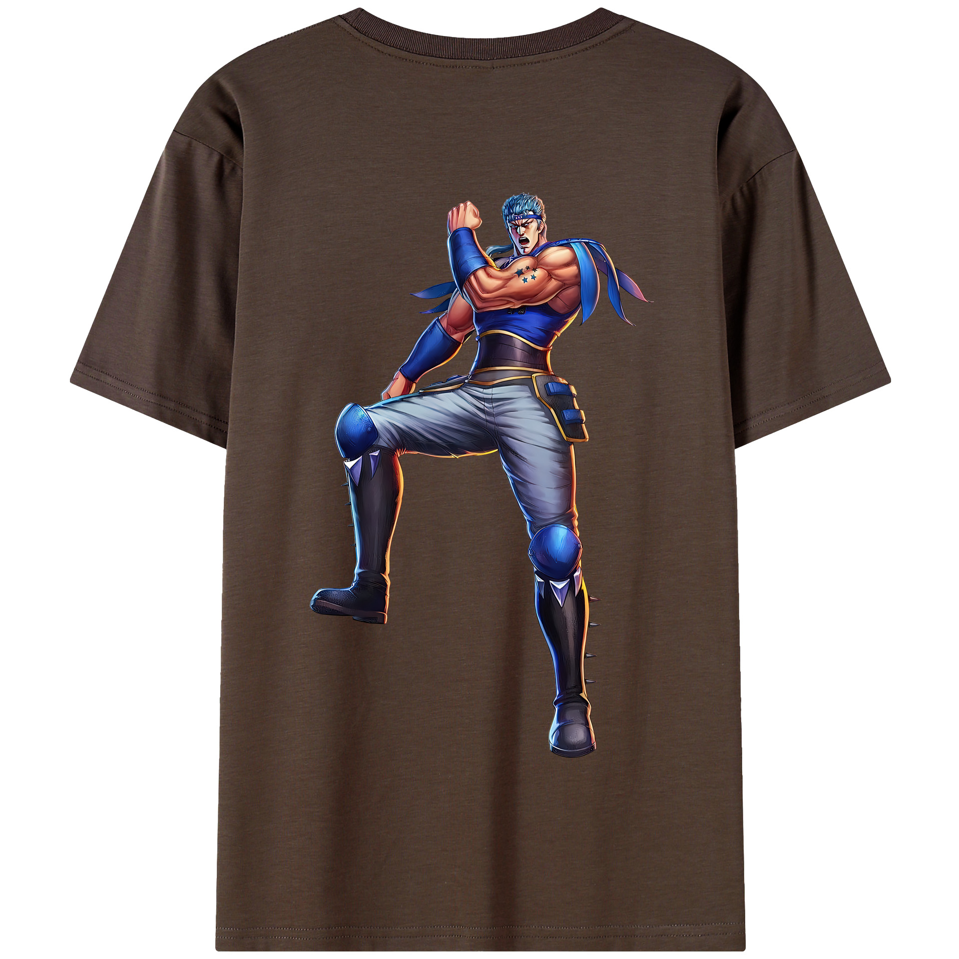 （画像用） 北斗の拳 Fist of the North Star 綿100％半袖Tシャツ（背面プリント）