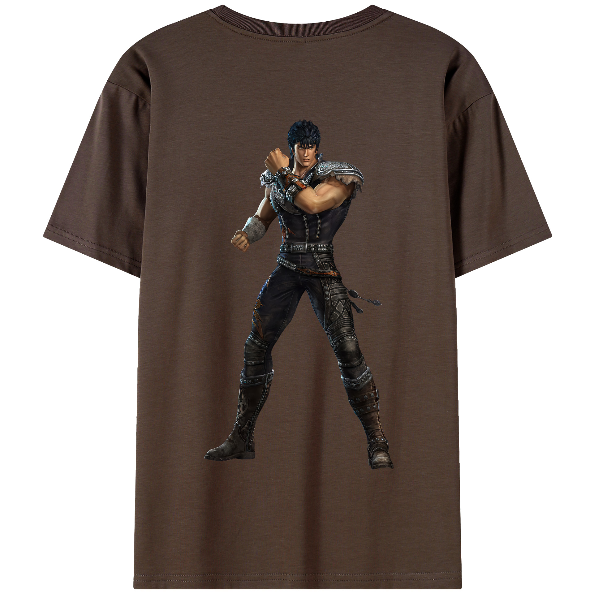 （画像用） 北斗の拳 Fist of the North Star 綿100％半袖Tシャツ（背面プリント）
