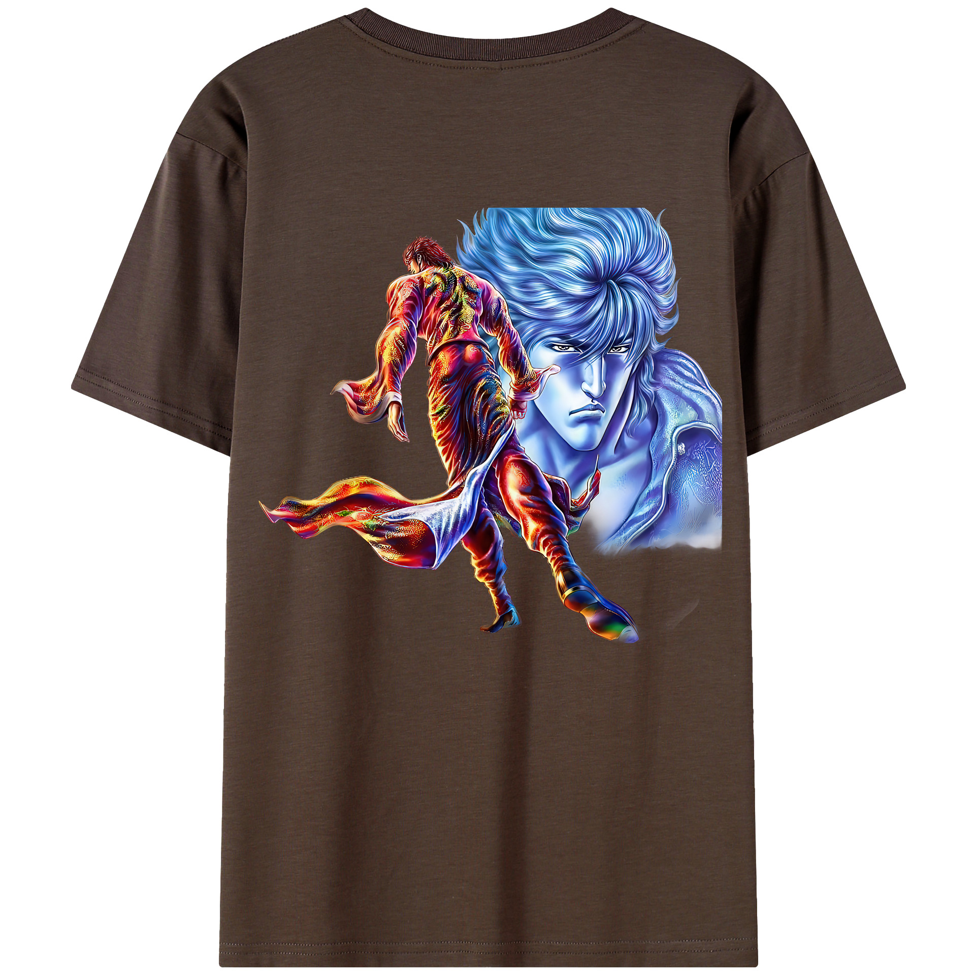 （画像用） 北斗の拳 Fist of the North Star 綿100％半袖Tシャツ（背面プリント）
