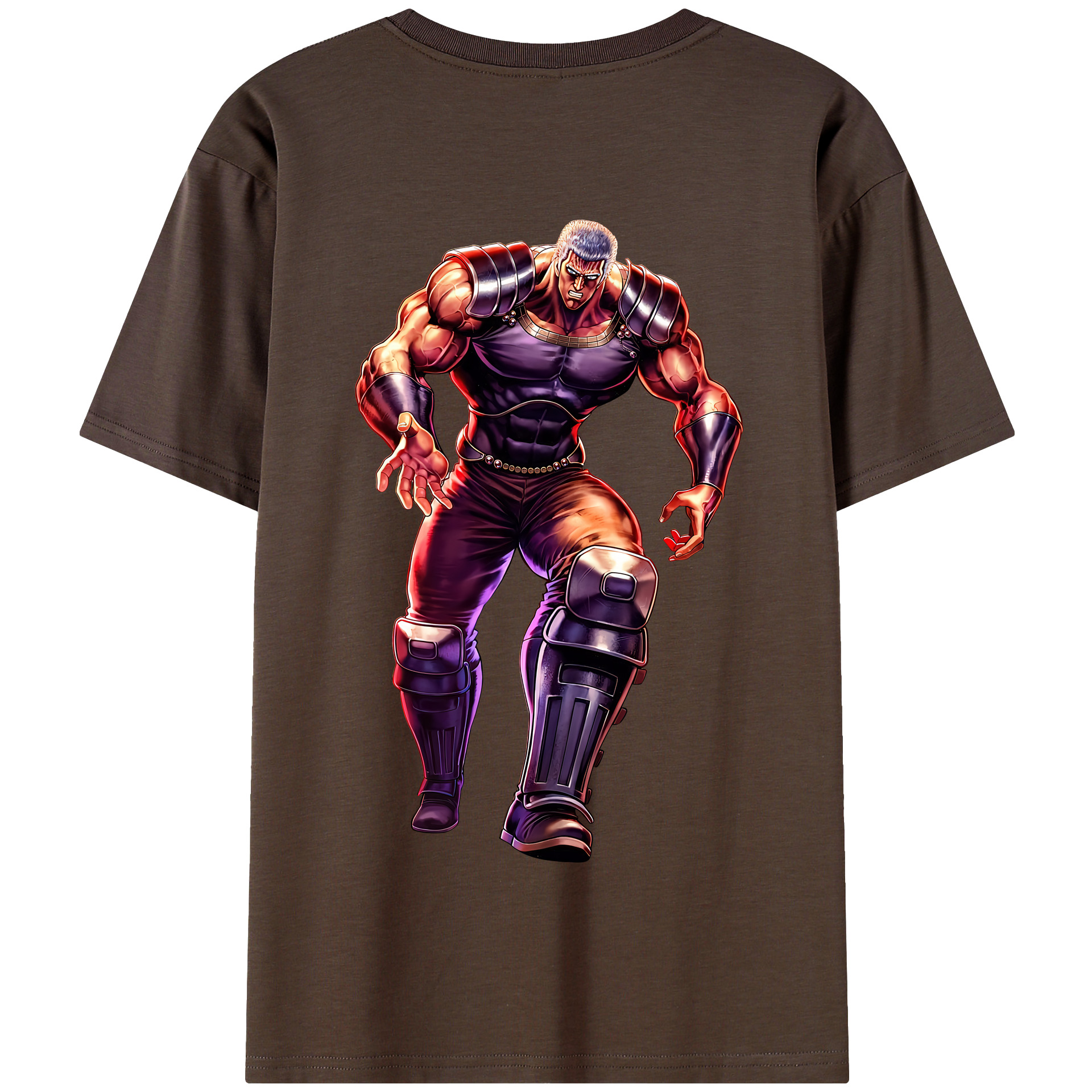 （画像用） 北斗の拳 Fist of the North Star 綿100％半袖Tシャツ（背面プリント）