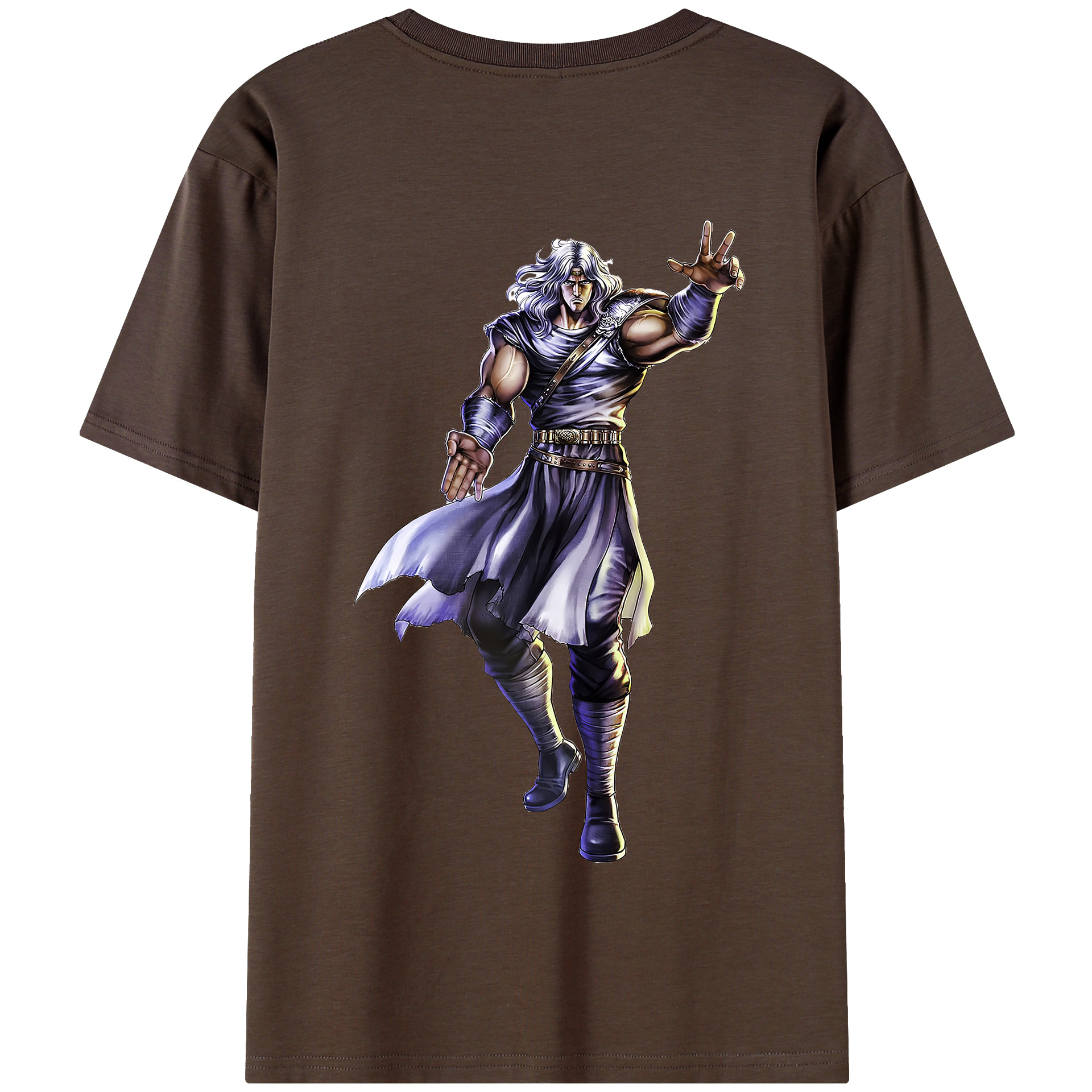 （画像用） 北斗の拳 Fist of the North Star 綿100％半袖Tシャツ（背面プリント）