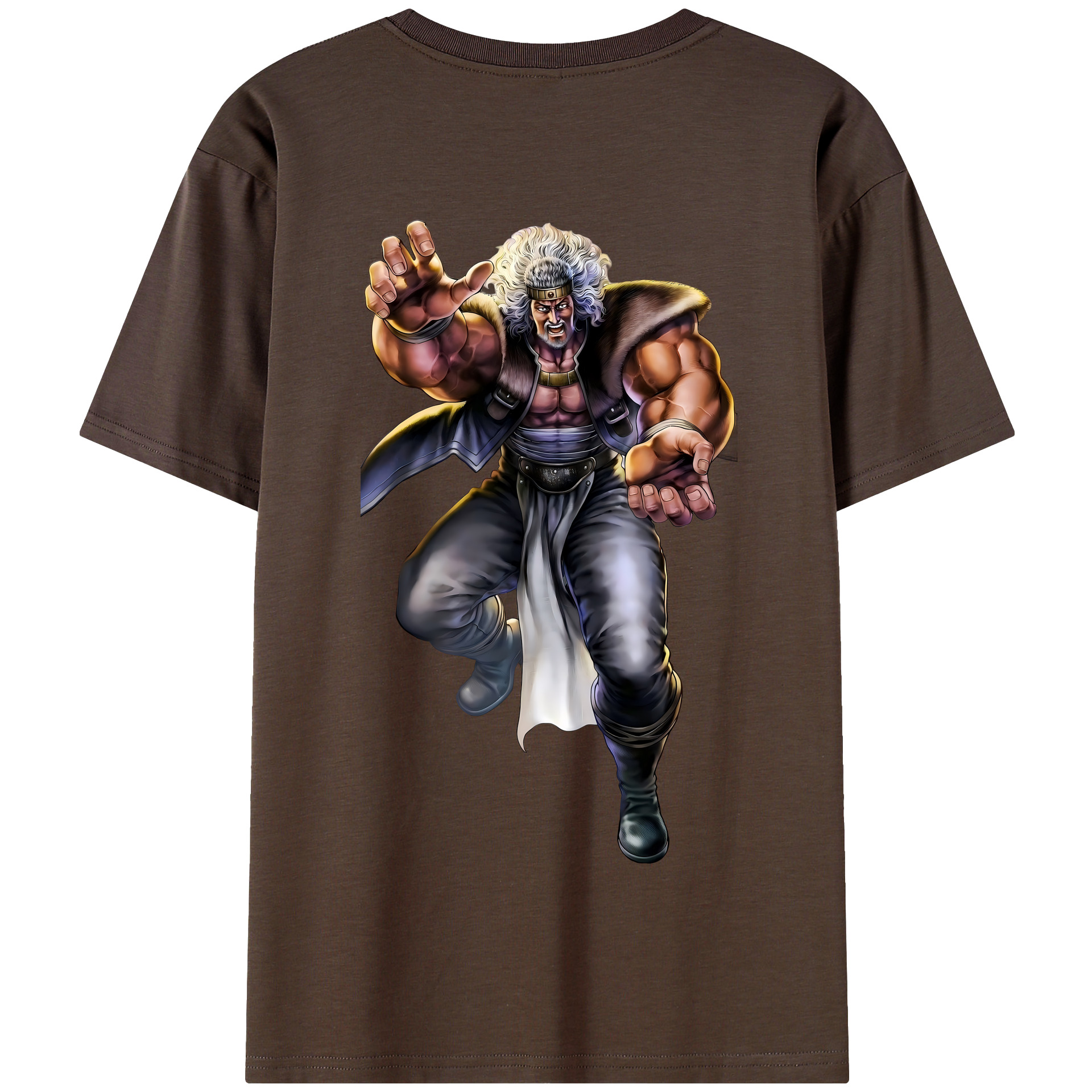 （画像用） 北斗の拳 Fist of the North Star 綿100％半袖Tシャツ（背面プリント）