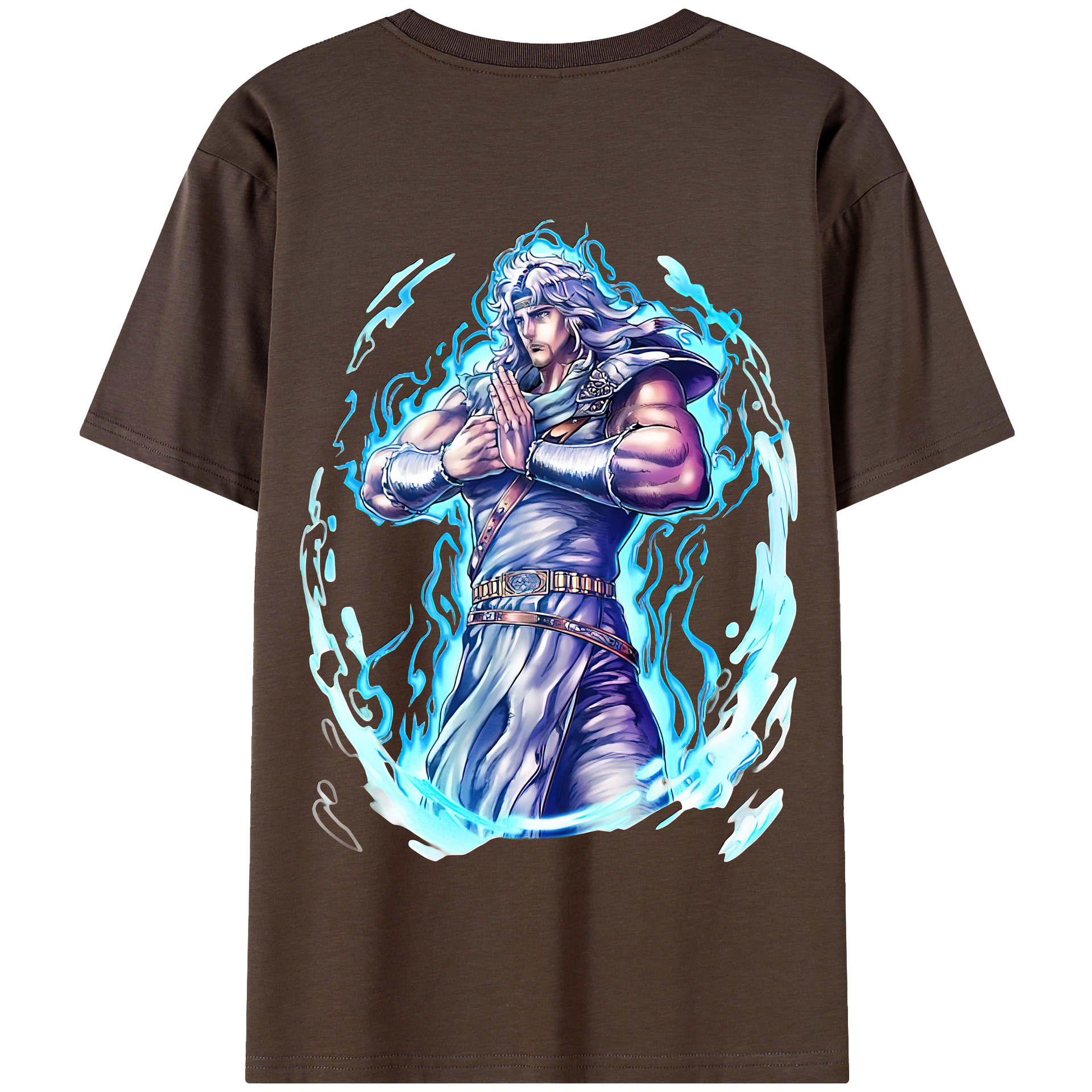（画像用） 北斗の拳 Fist of the North Star 綿100％半袖Tシャツ（背面プリント）