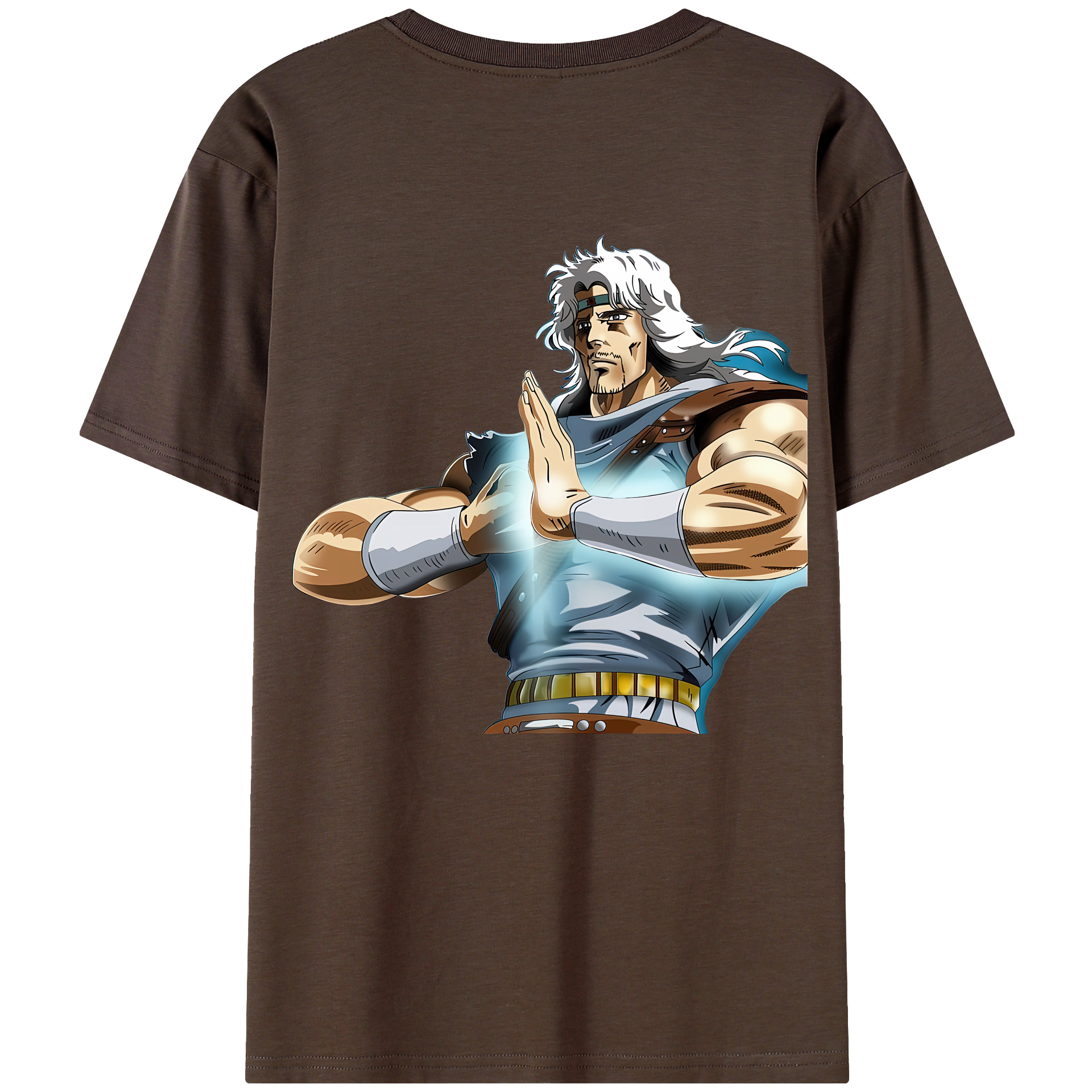 （画像用） 北斗の拳 Fist of the North Star 綿100％半袖Tシャツ（背面プリント）