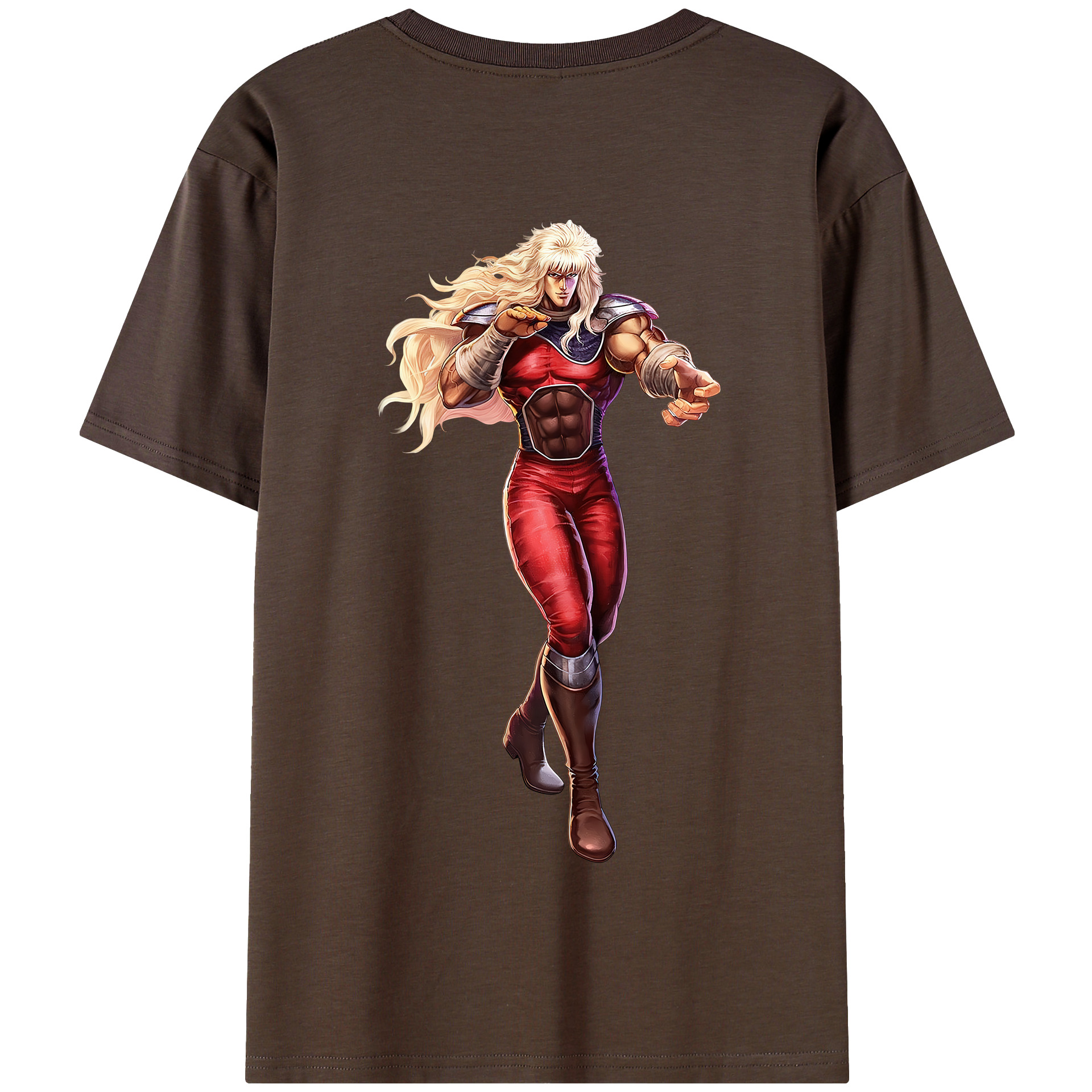 （画像用） 北斗の拳 Fist of the North Star 綿100％半袖Tシャツ（背面プリント）