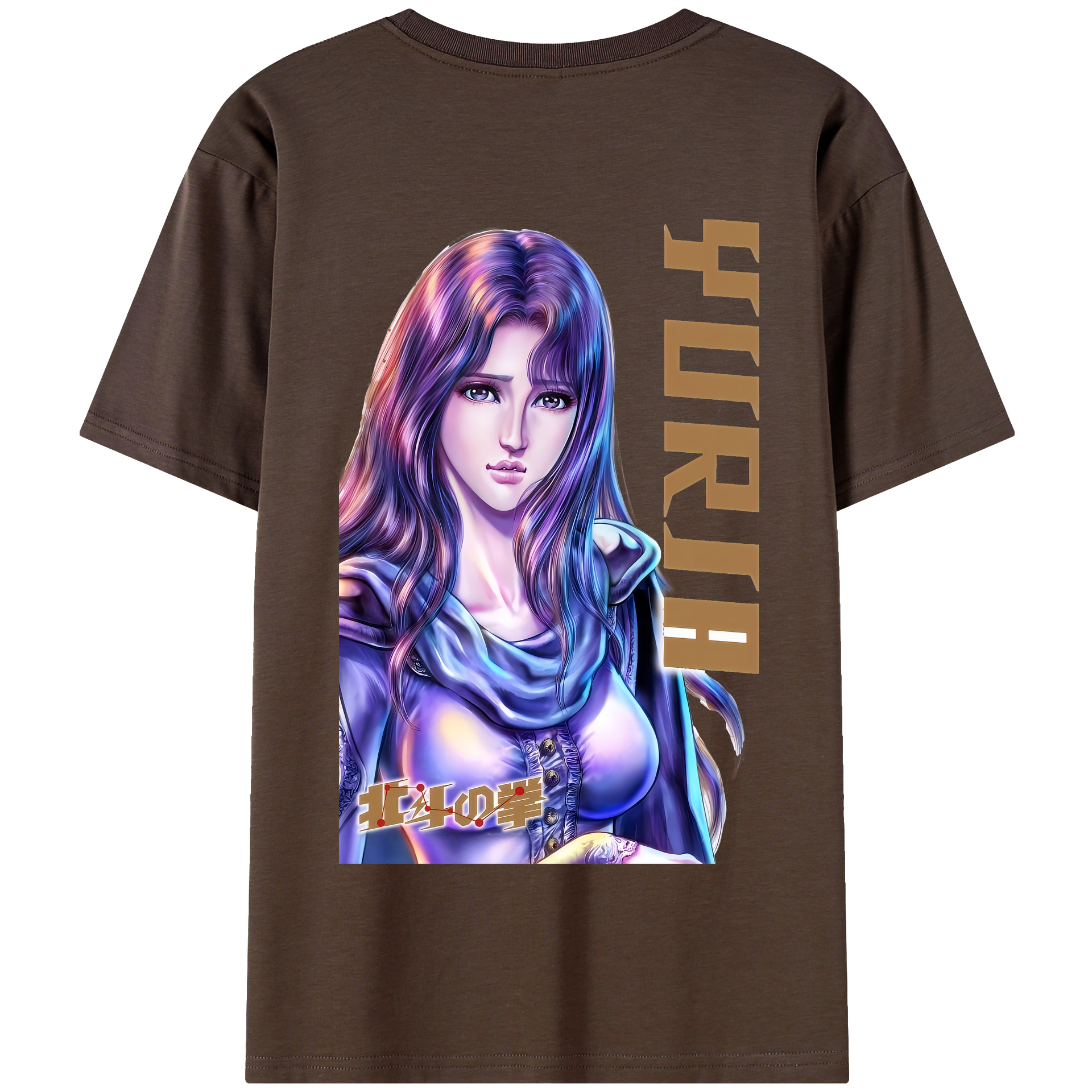 （画像用） 北斗の拳 Fist of the North Star 綿100％半袖Tシャツ（背面プリント）