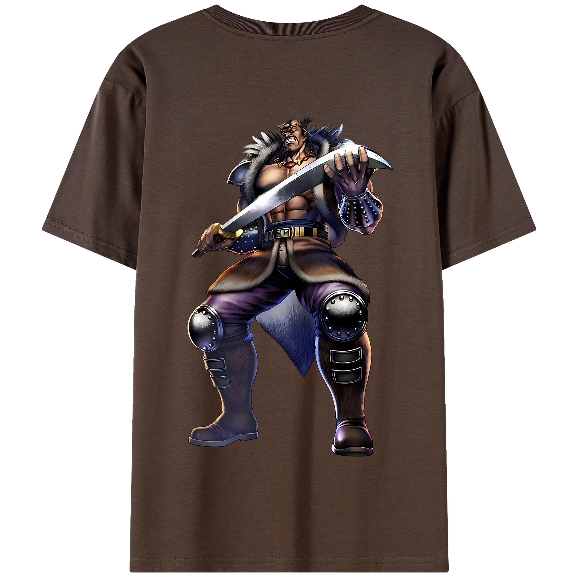（画像用） 北斗の拳 Fist of the North Star 綿100％半袖Tシャツ（背面プリント）