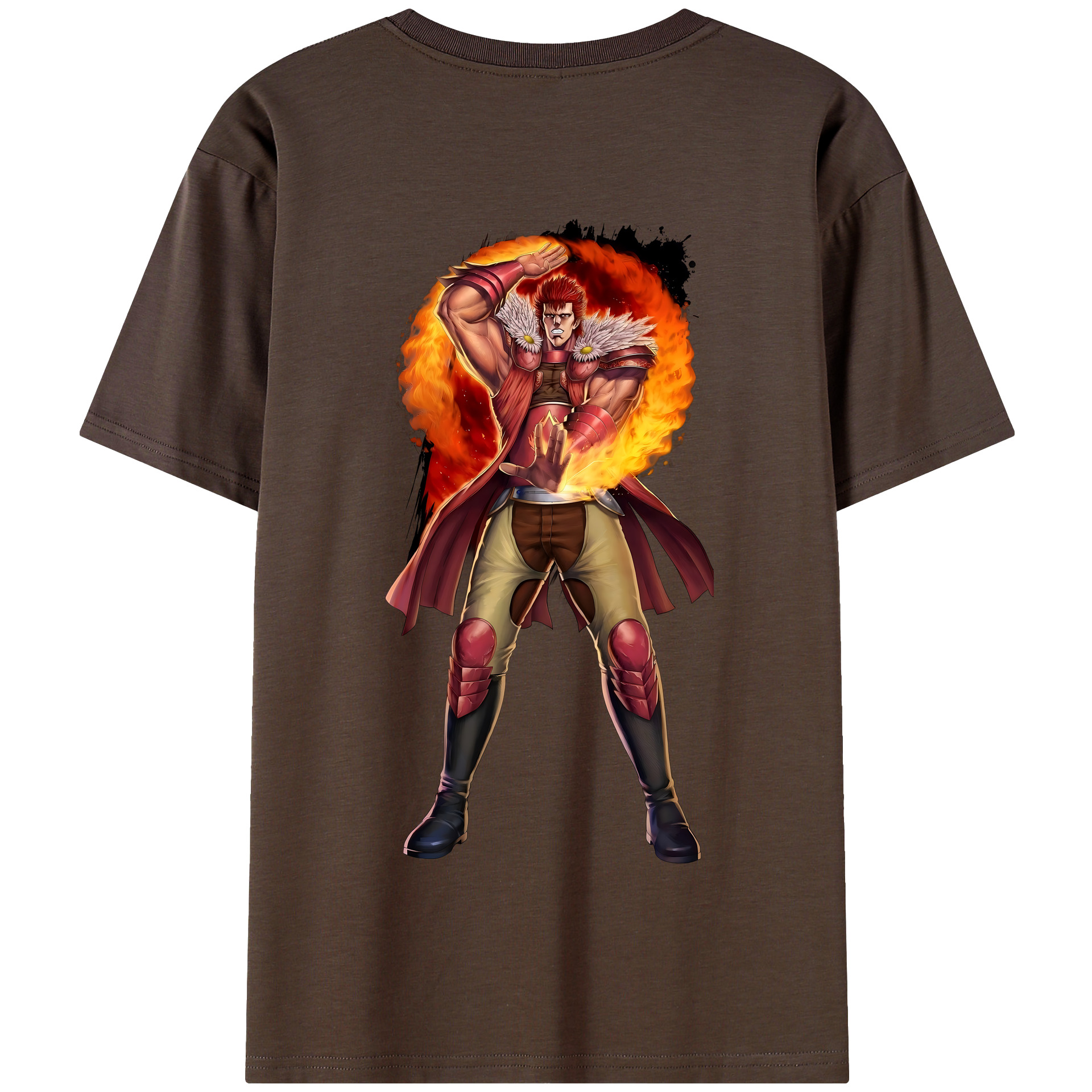 （画像用） 北斗の拳 Fist of the North Star 綿100％半袖Tシャツ（背面プリント）