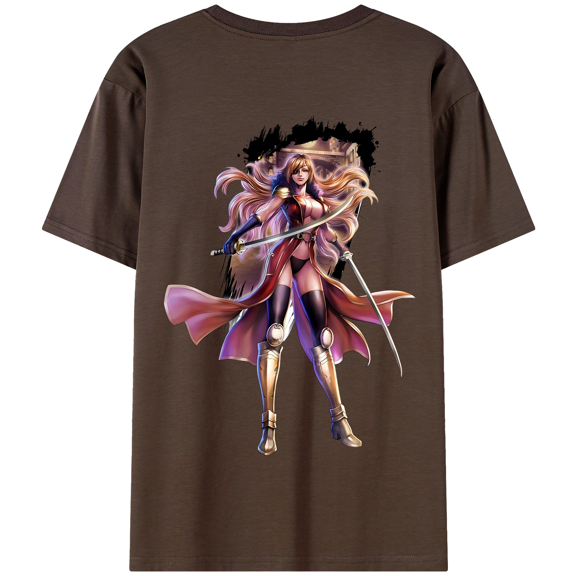 （画像用） 北斗の拳 Fist of the North Star 綿100％半袖Tシャツ（背面プリント）