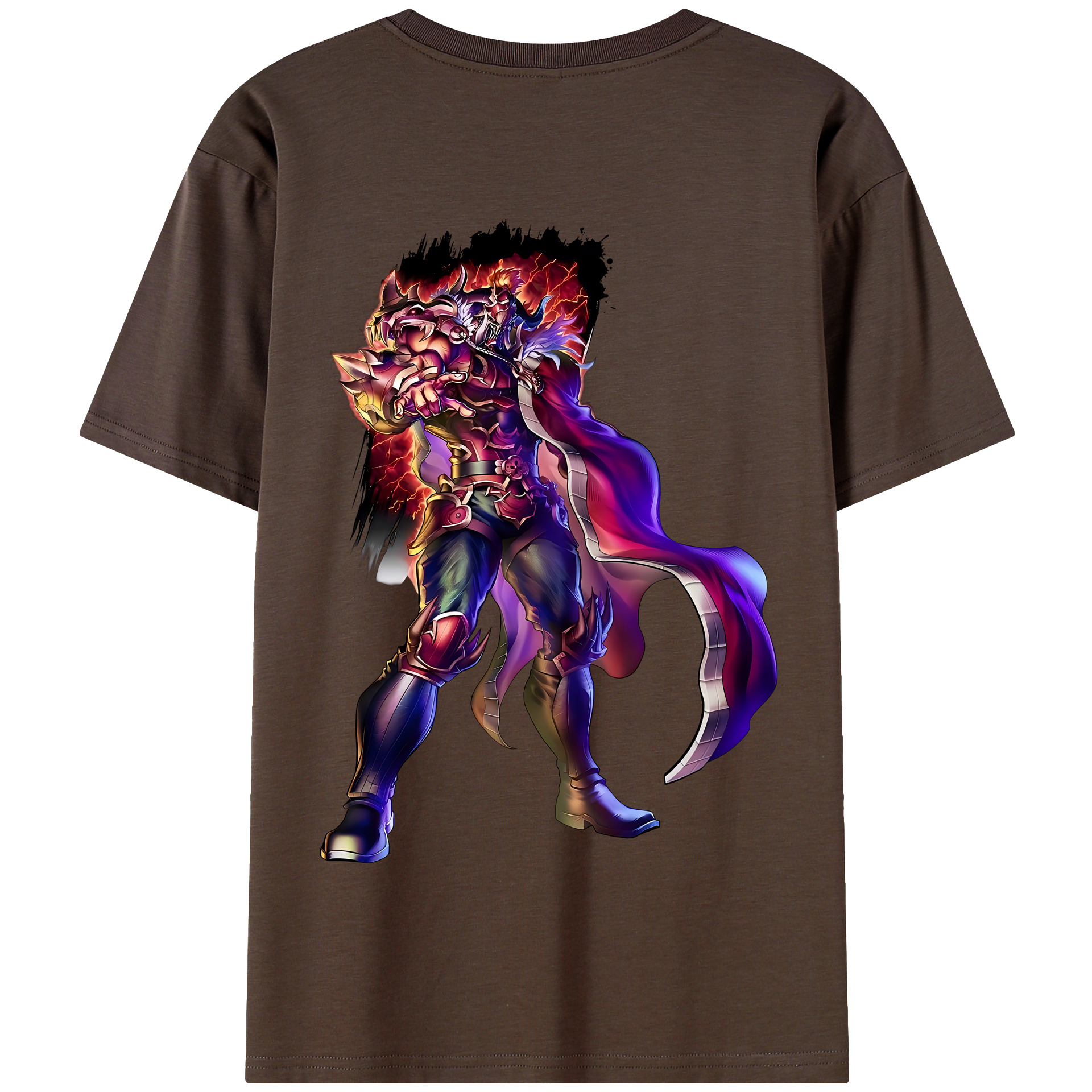 （画像用） 北斗の拳 Fist of the North Star 綿100％半袖Tシャツ（背面プリント）