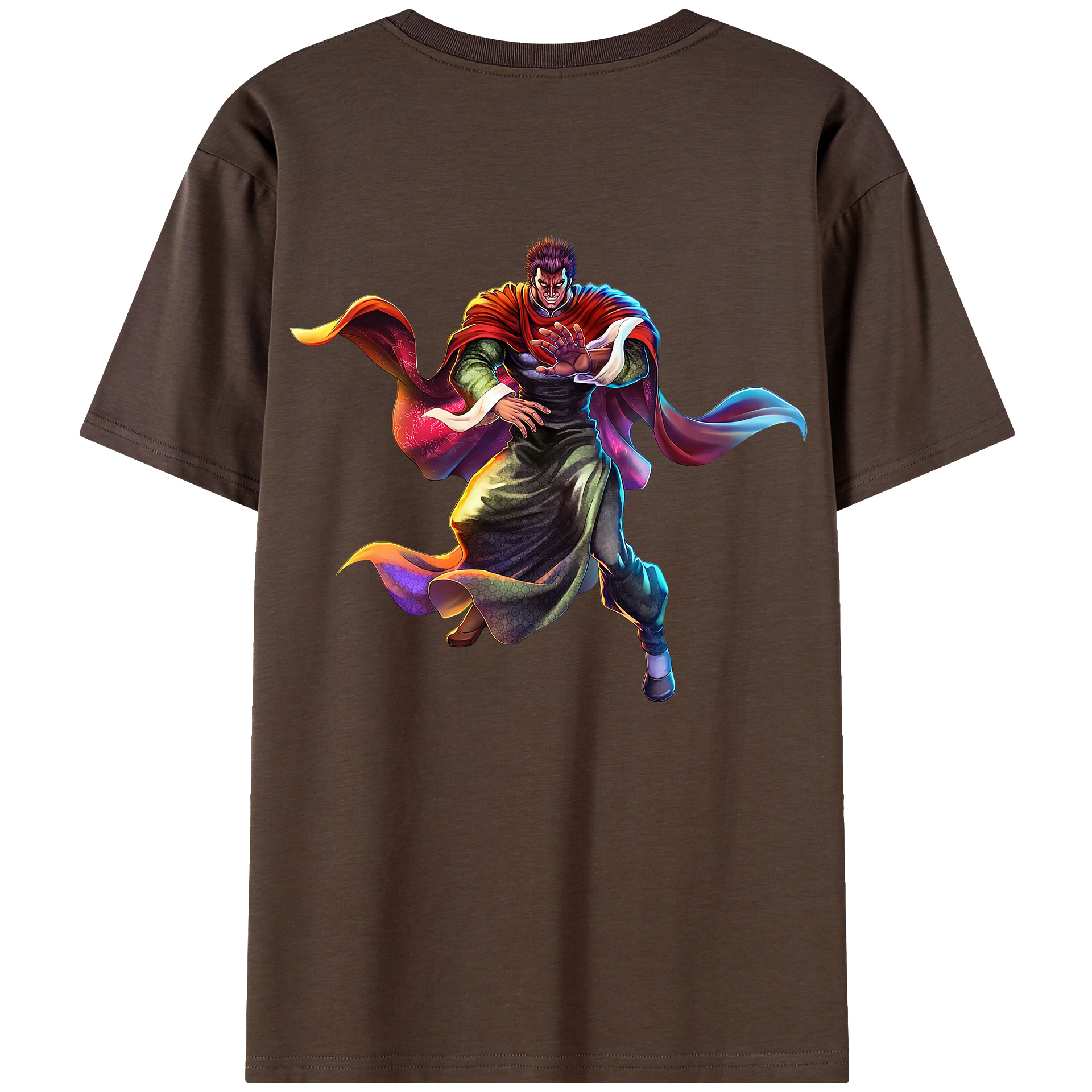 （画像用） 北斗の拳 Fist of the North Star 綿100％半袖Tシャツ（背面プリント）