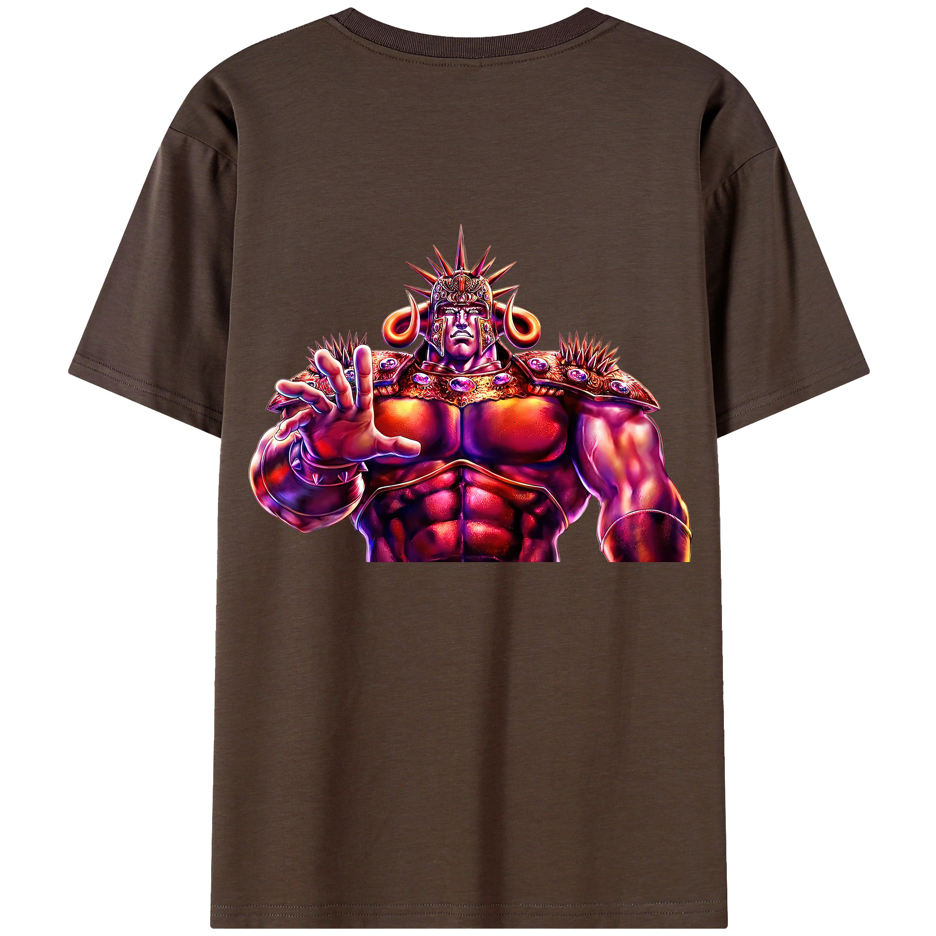 （画像用） 北斗の拳 Fist of the North Star 綿100％半袖Tシャツ（背面プリント）