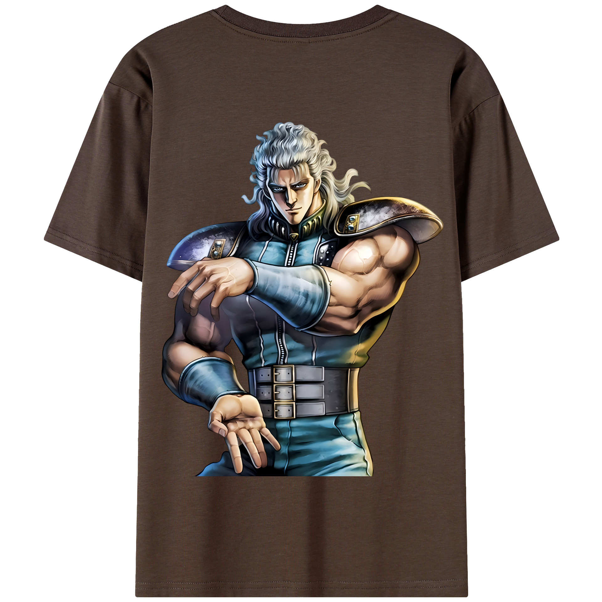 （画像用） 北斗の拳 Fist of the North Star 綿100％半袖Tシャツ（背面プリント）