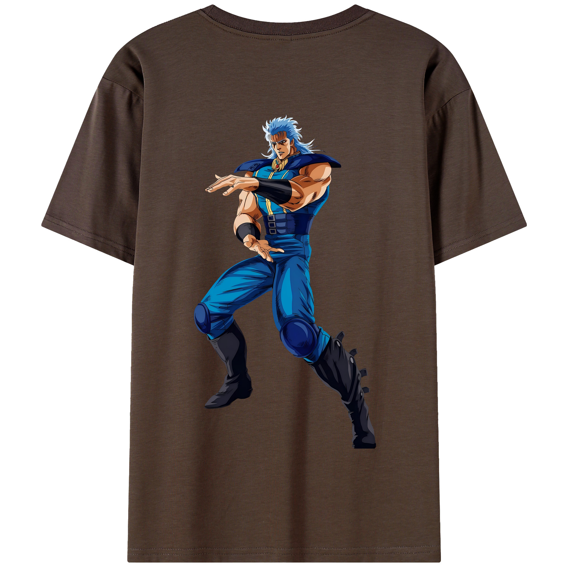 （画像用） 北斗の拳 Fist of the North Star 綿100％半袖Tシャツ（背面プリント）