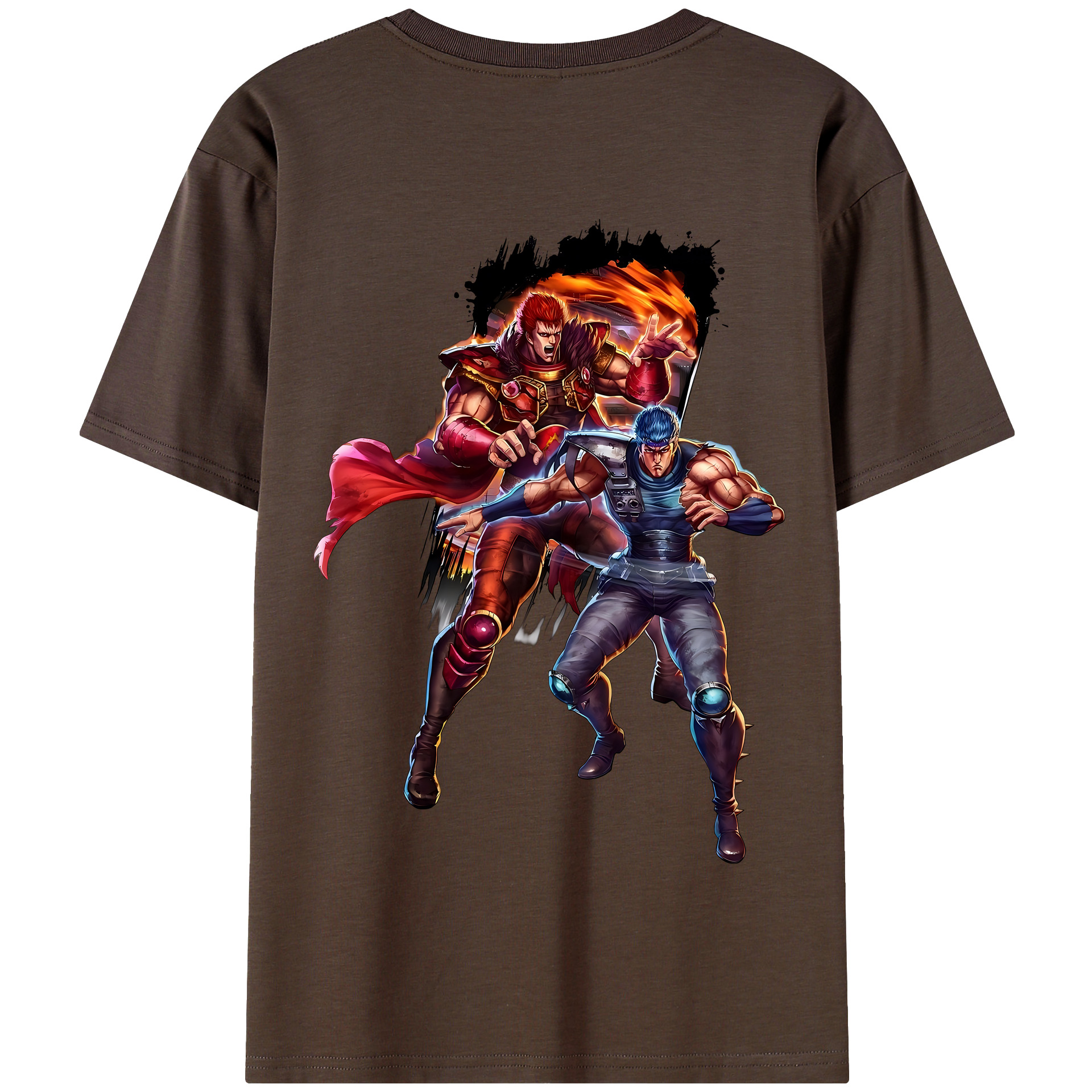 （画像用） 北斗の拳 Fist of the North Star 綿100％半袖Tシャツ（背面プリント）