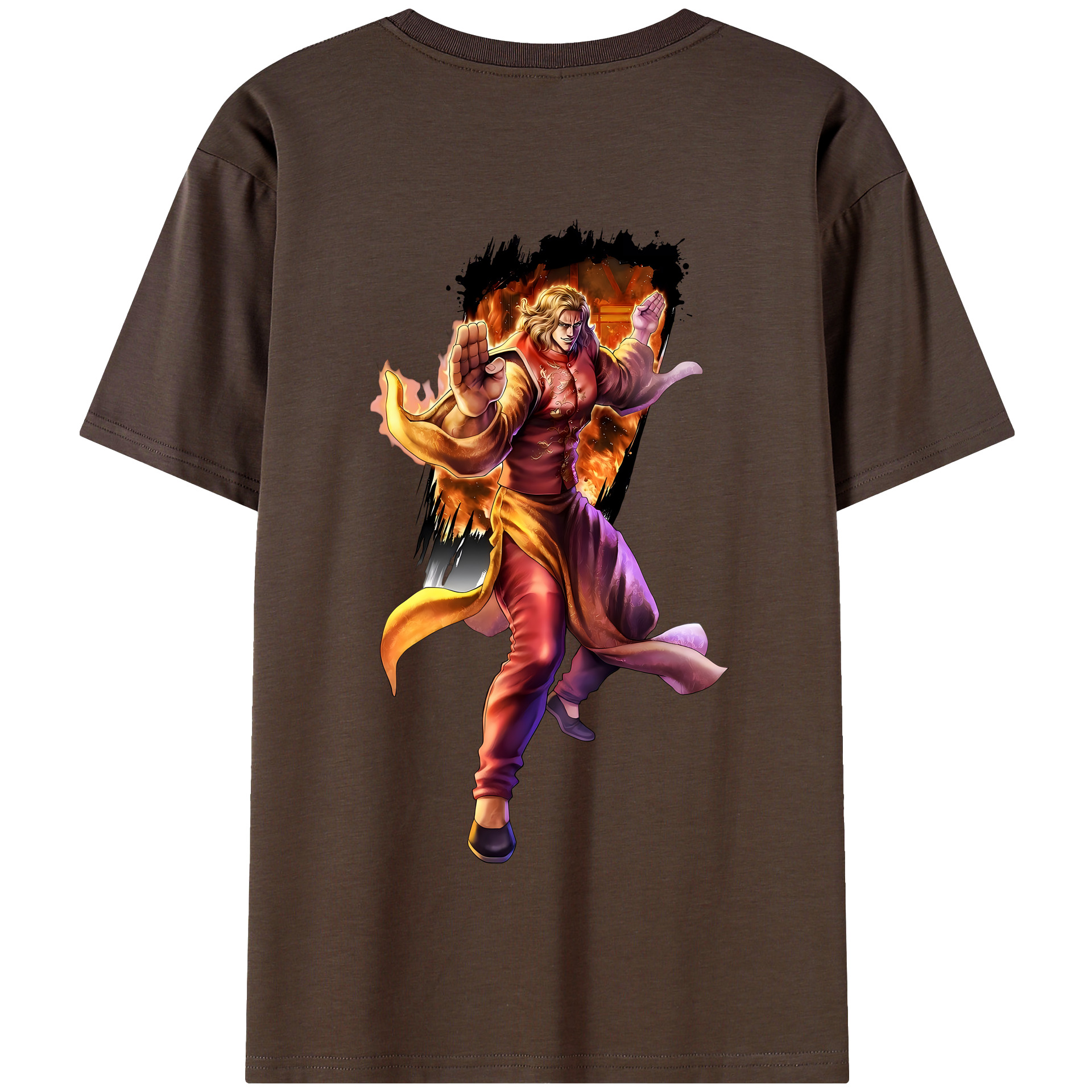 （画像用） 北斗の拳 Fist of the North Star 綿100％半袖Tシャツ（背面プリント）