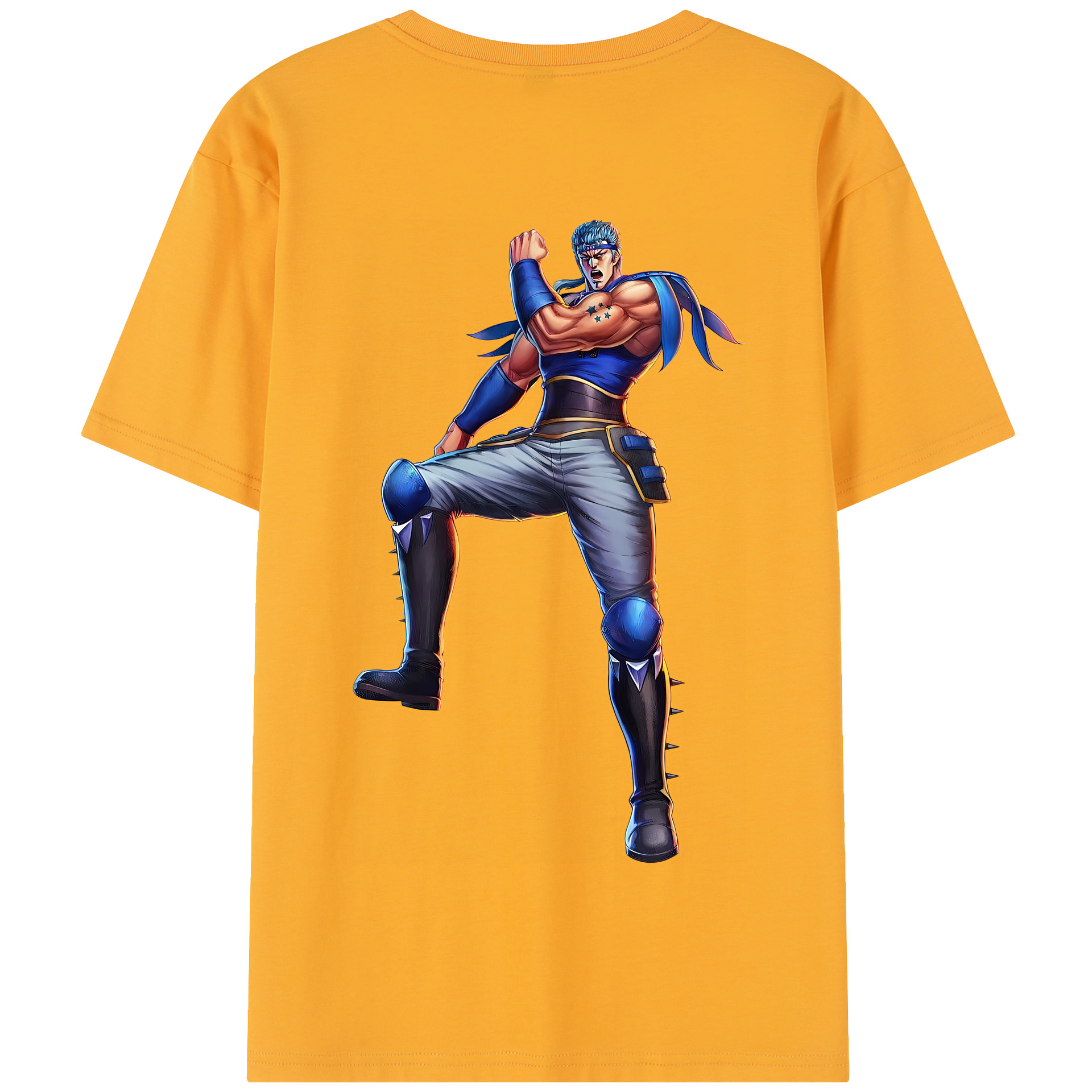 （画像用） 北斗の拳 Fist of the North Star 綿100％半袖Tシャツ（背面プリント）