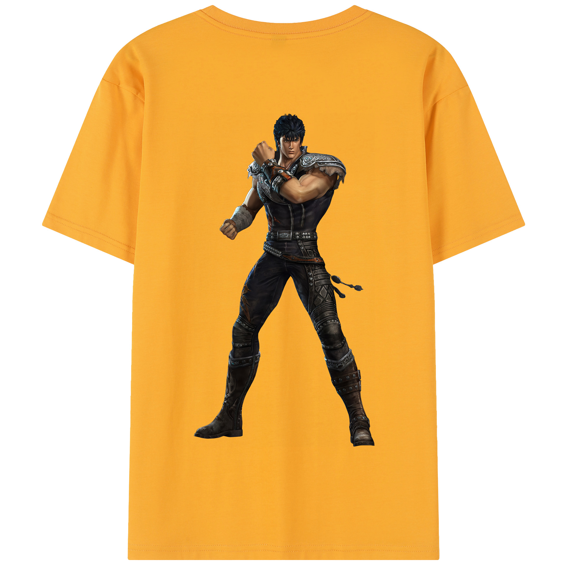 （画像用） 北斗の拳 Fist of the North Star 綿100％半袖Tシャツ（背面プリント）