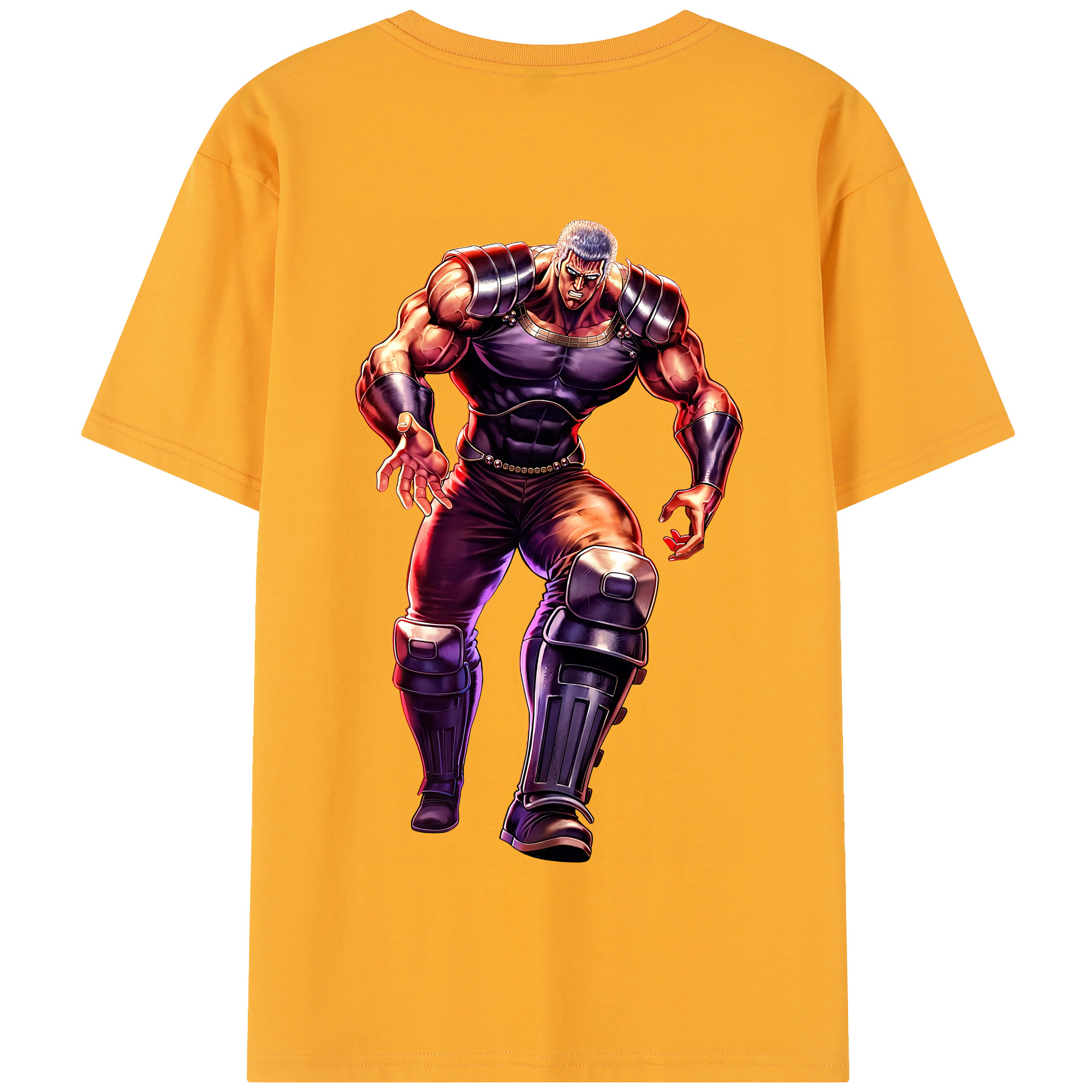 （画像用） 北斗の拳 Fist of the North Star 綿100％半袖Tシャツ（背面プリント）