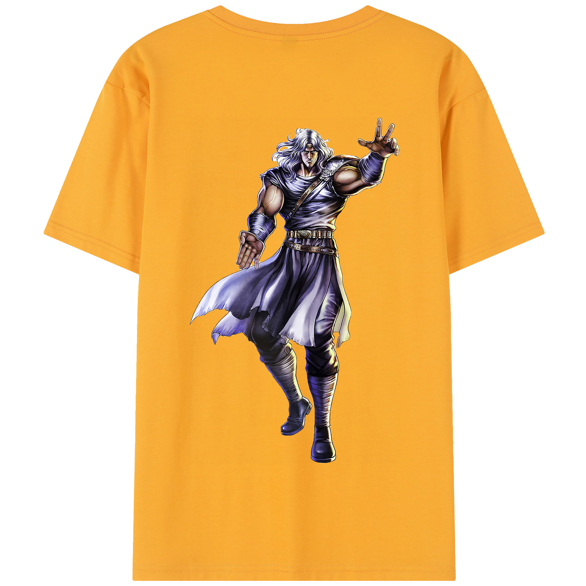 （画像用） 北斗の拳 Fist of the North Star 綿100％半袖Tシャツ（背面プリント）