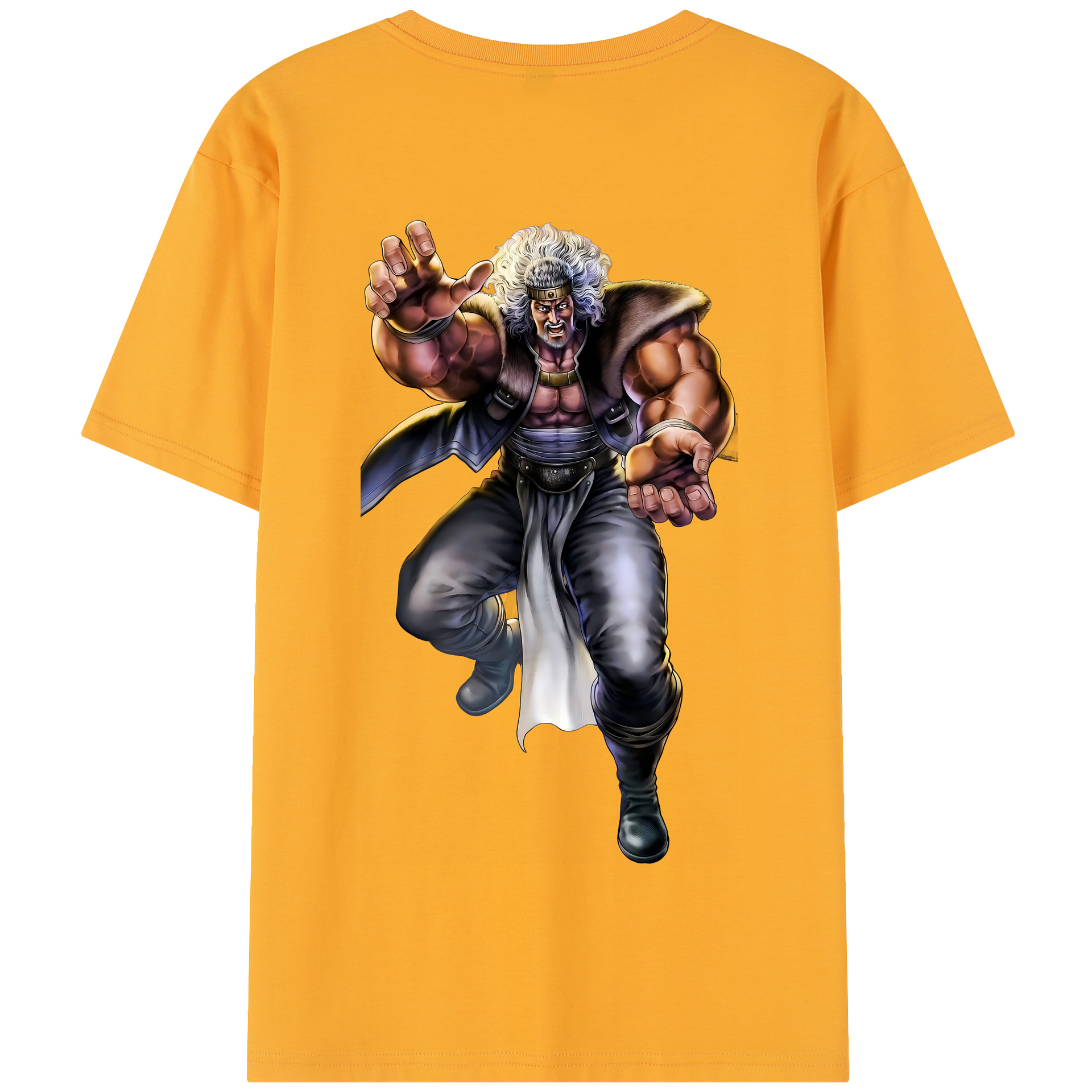 （画像用） 北斗の拳 Fist of the North Star 綿100％半袖Tシャツ（背面プリント）