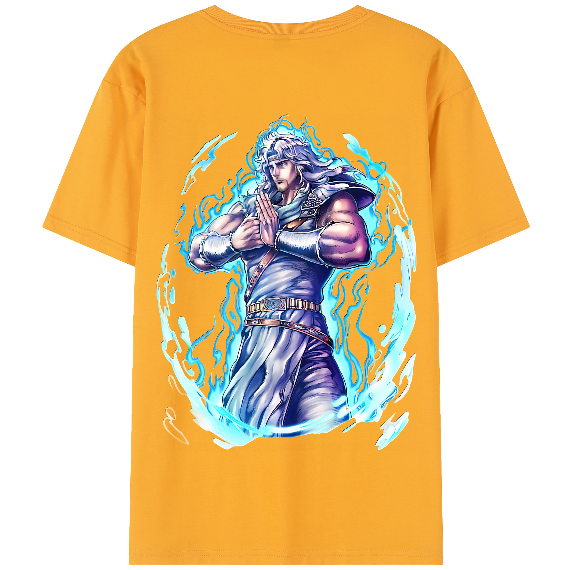 （画像用） 北斗の拳 Fist of the North Star 綿100％半袖Tシャツ（背面プリント）