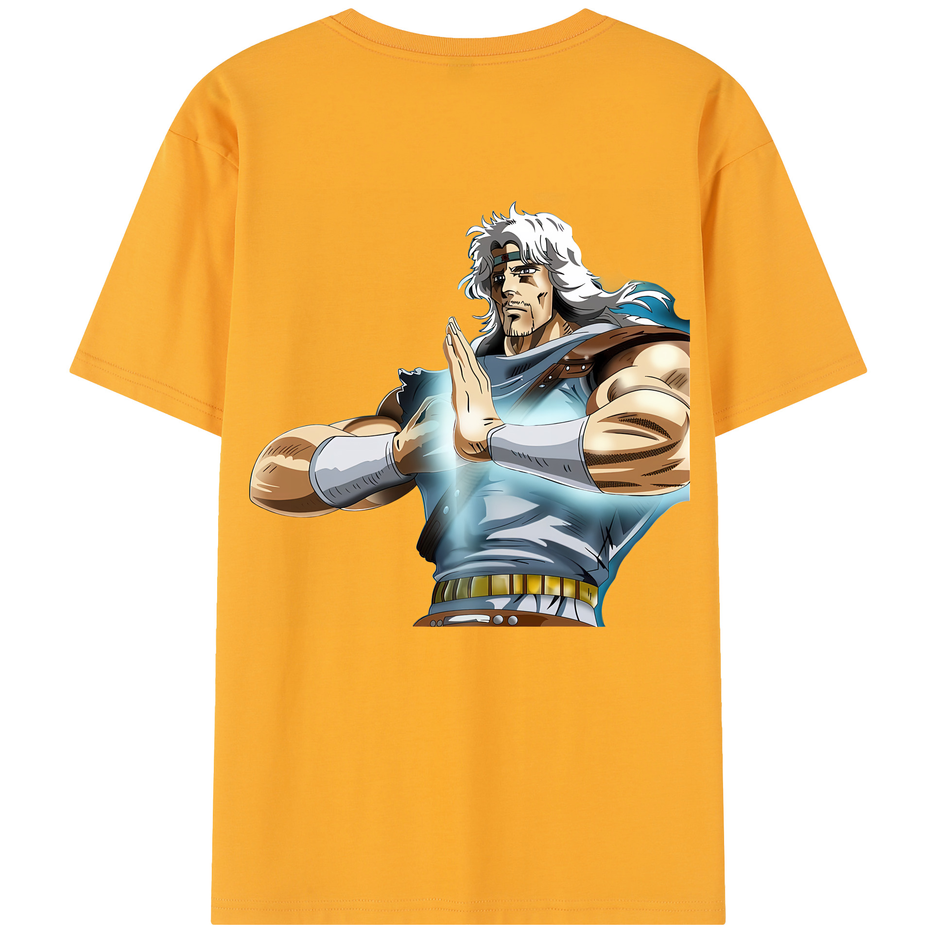 （画像用） 北斗の拳 Fist of the North Star 綿100％半袖Tシャツ（背面プリント）