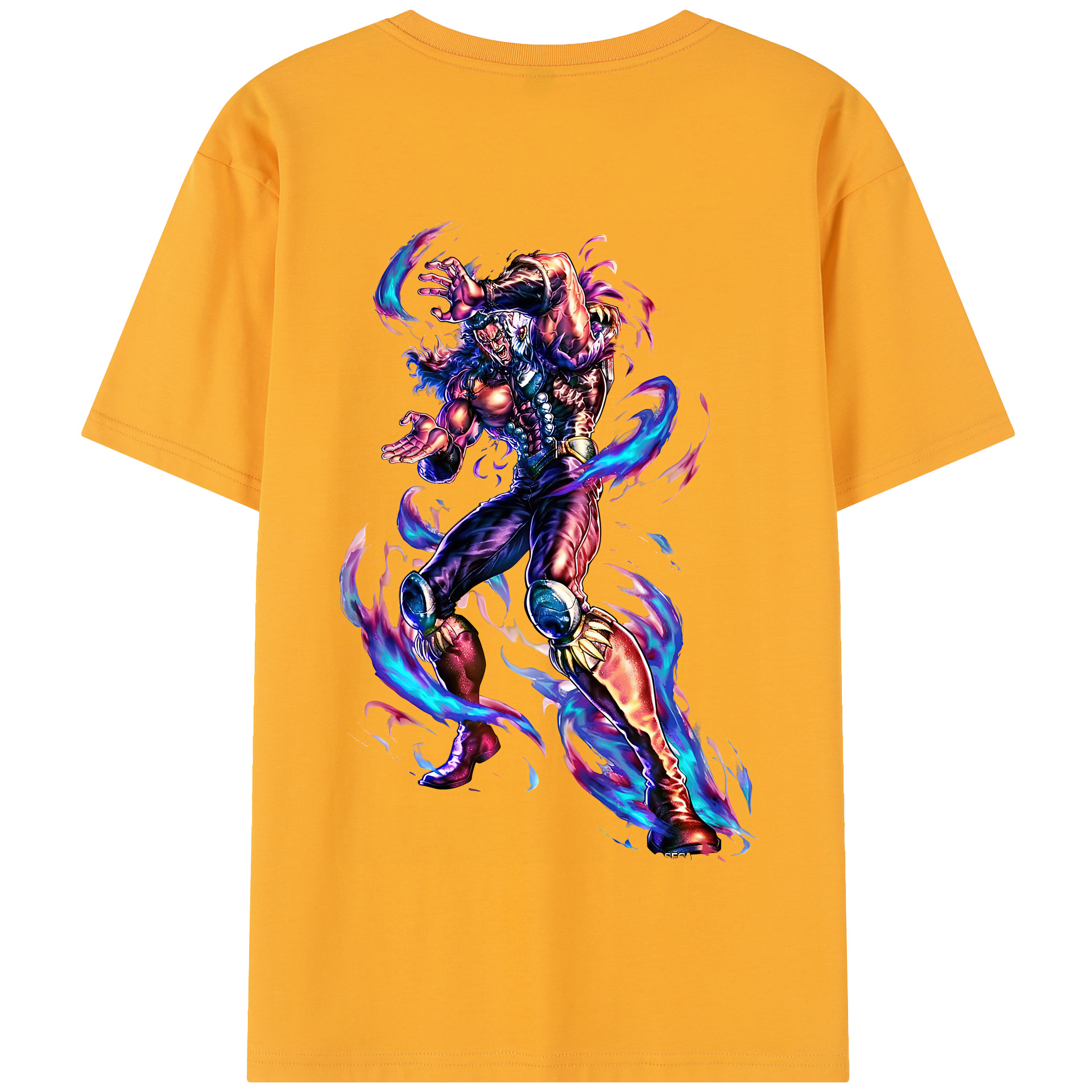 （画像用） 北斗の拳 Fist of the North Star 綿100％半袖Tシャツ（背面プリント）